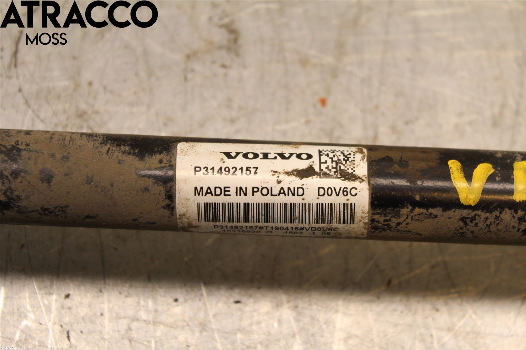 Volvo XC90/RECHARGE 16- Drivaksel Bak Kompl Venstre