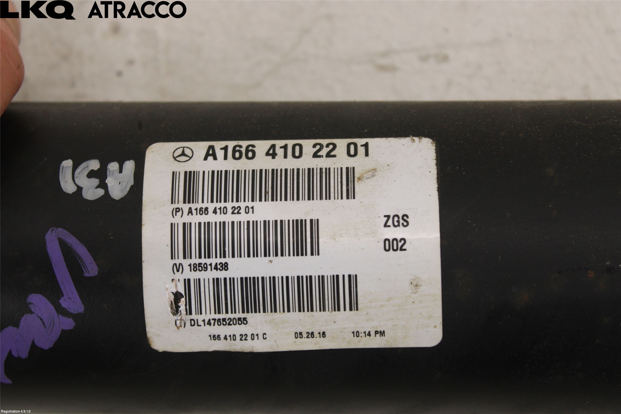 Mercedes-Benz MB GL/GLS-KLASS (X166) 12-19 Mellomaksel Kompl