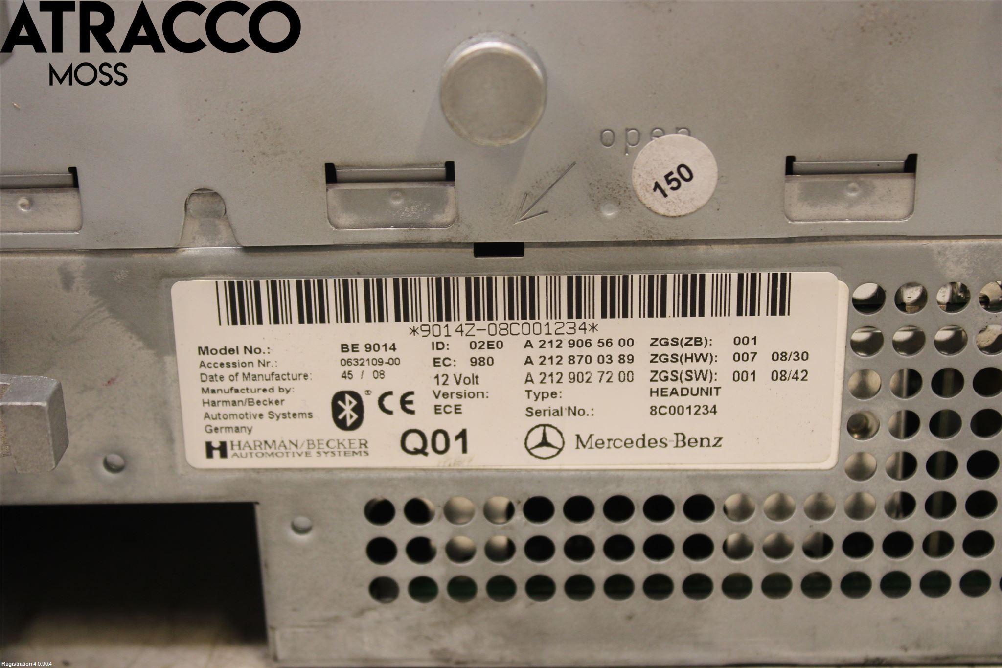 Mercedes-Benz MB E-KLASS (W212) 09-16 Stereo Radio Med Cd