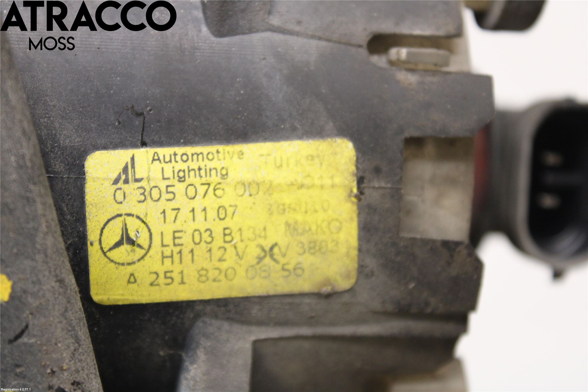 Mercedes-Benz MB B-KLASS (W245) 05-12 Frontlykt-Kurve-Tåkelys