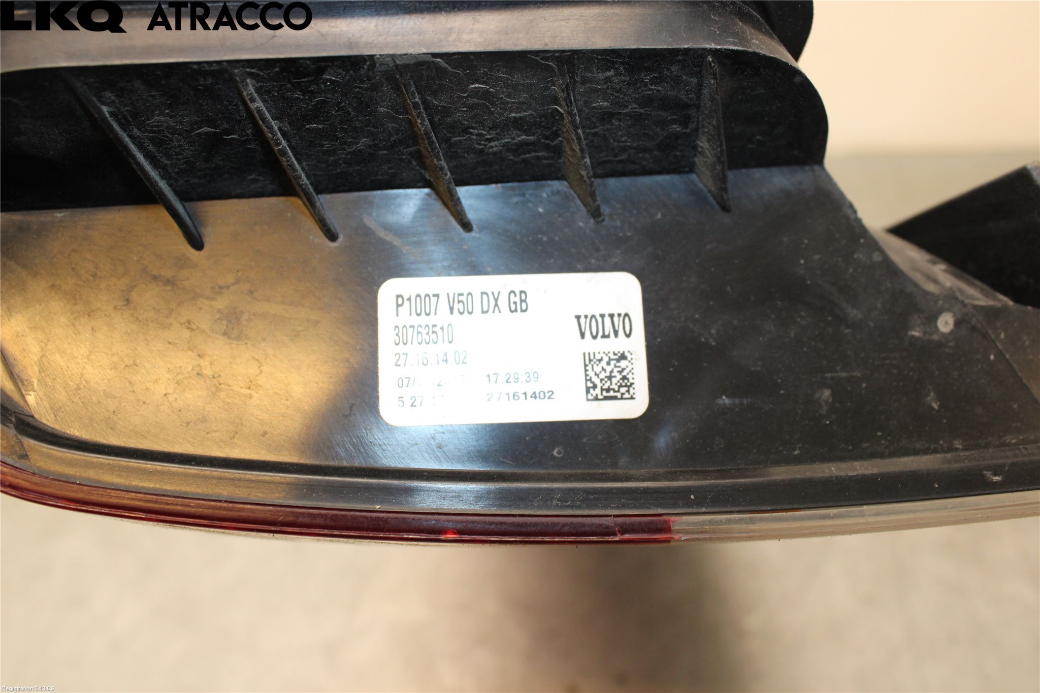 Volvo V50 08-12 Baklykt Høyre