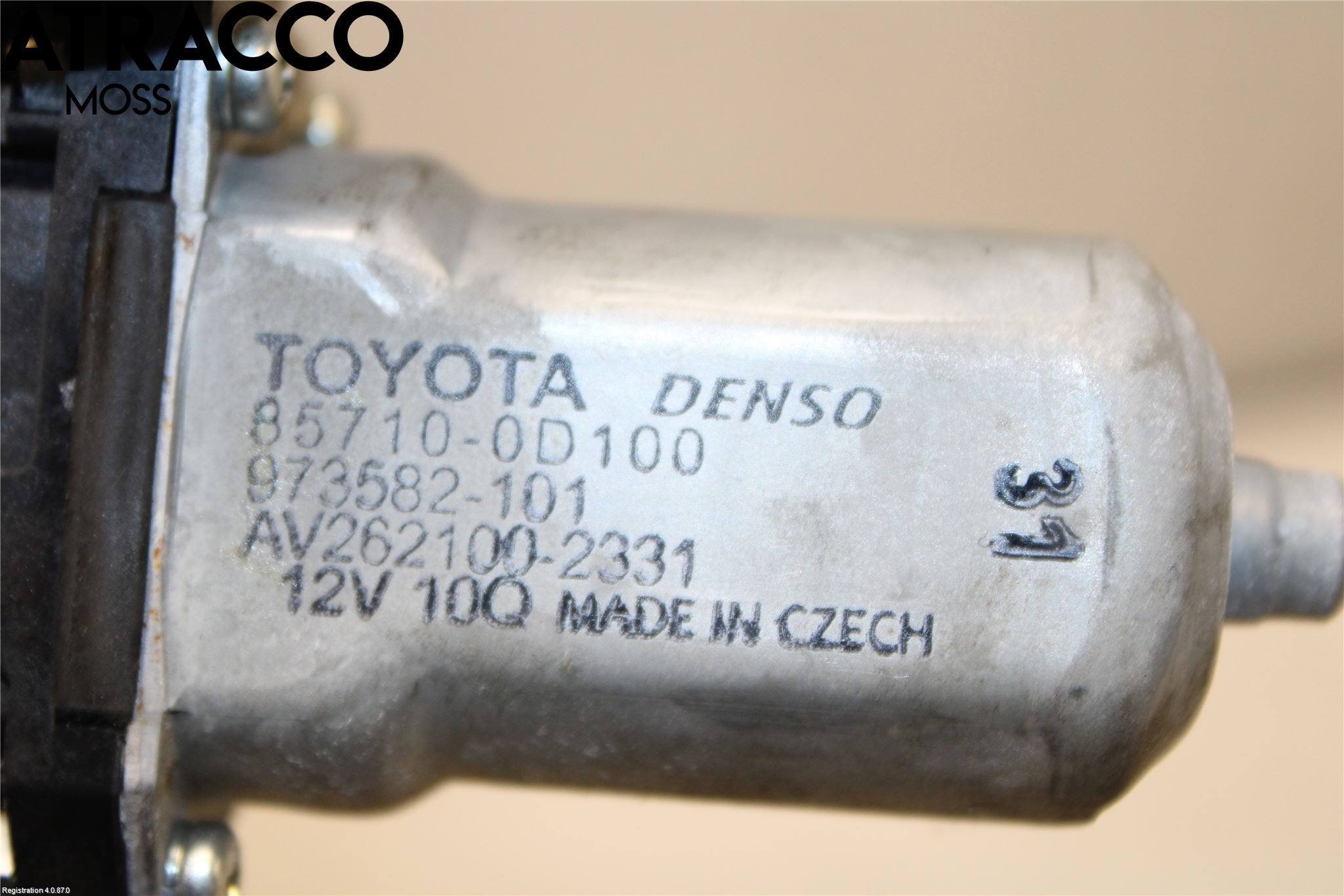 Toyota YARIS XP130 12-14 Vindusheismotor