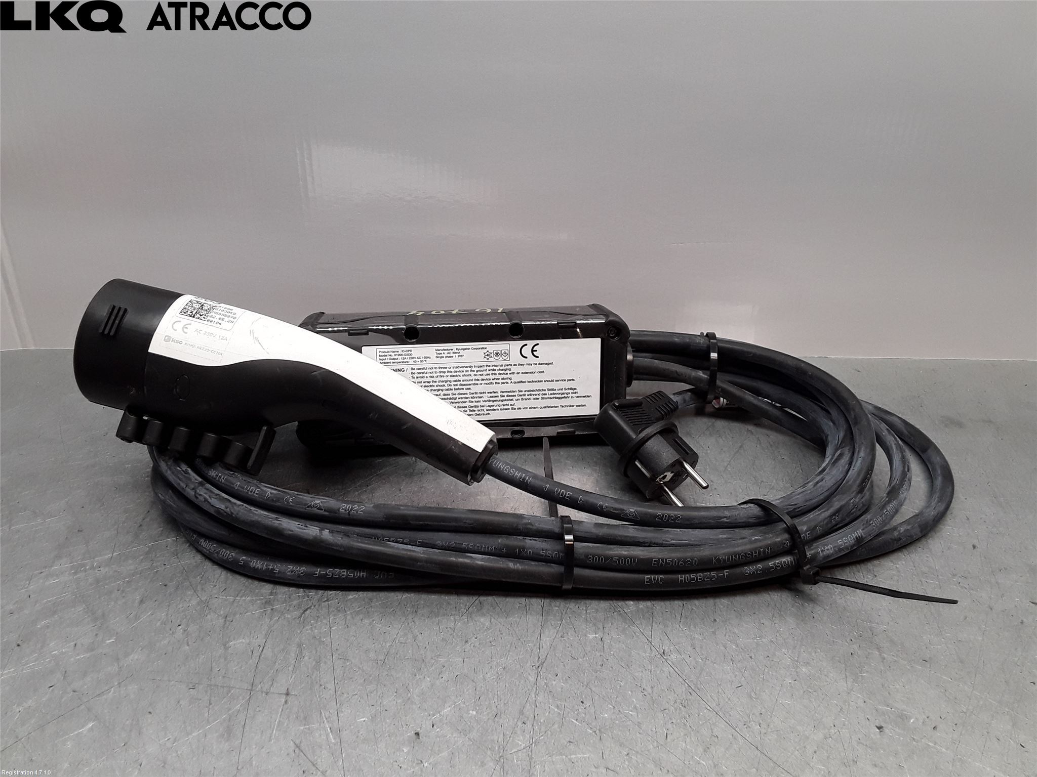 Hyundai KONA/ELECTRIC OS 18-23 Laddkabel Elbil