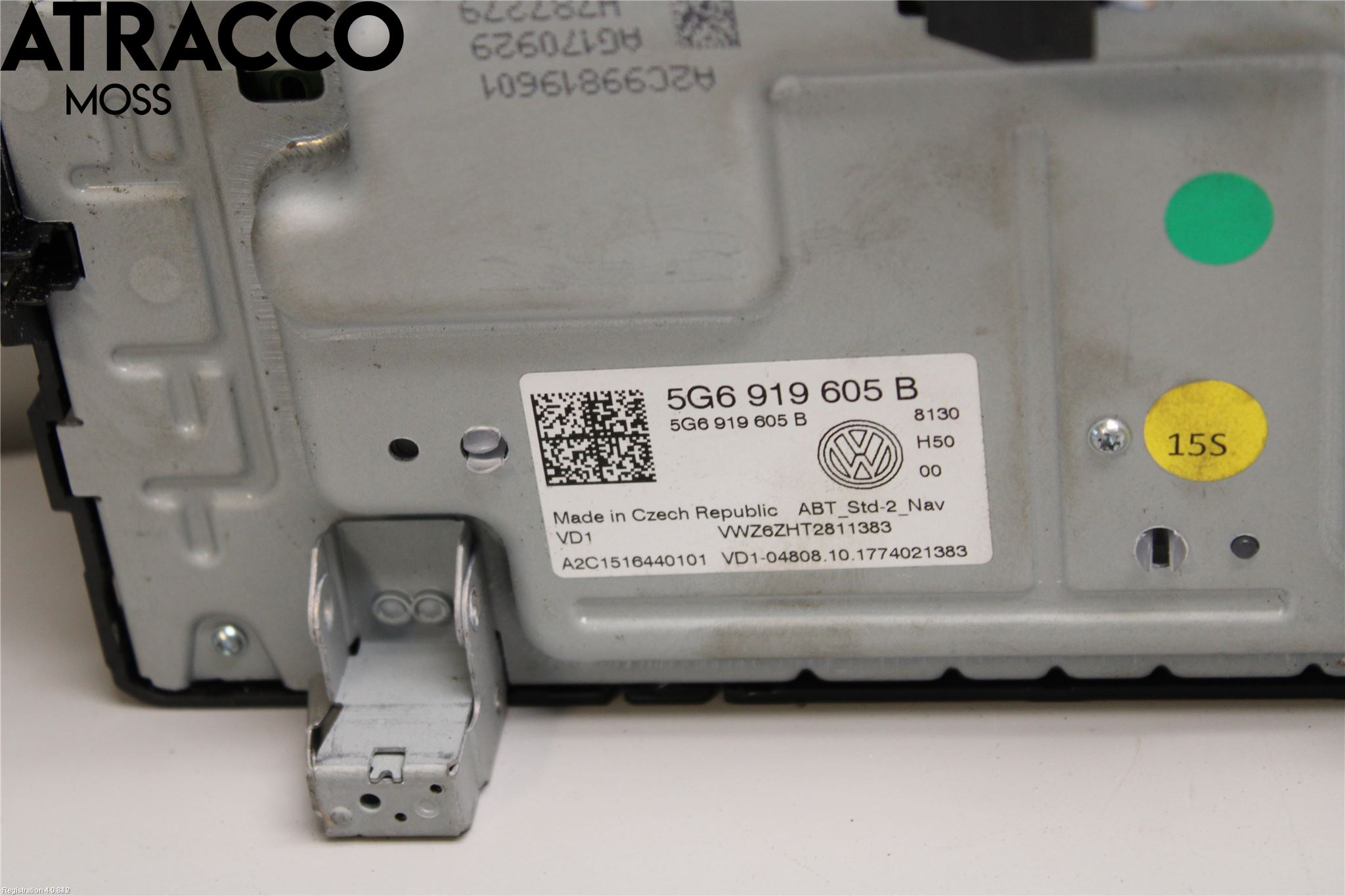 Volkswagen VW GOLF / E-GOLF VII 13-20 Multifunktionsdisplay