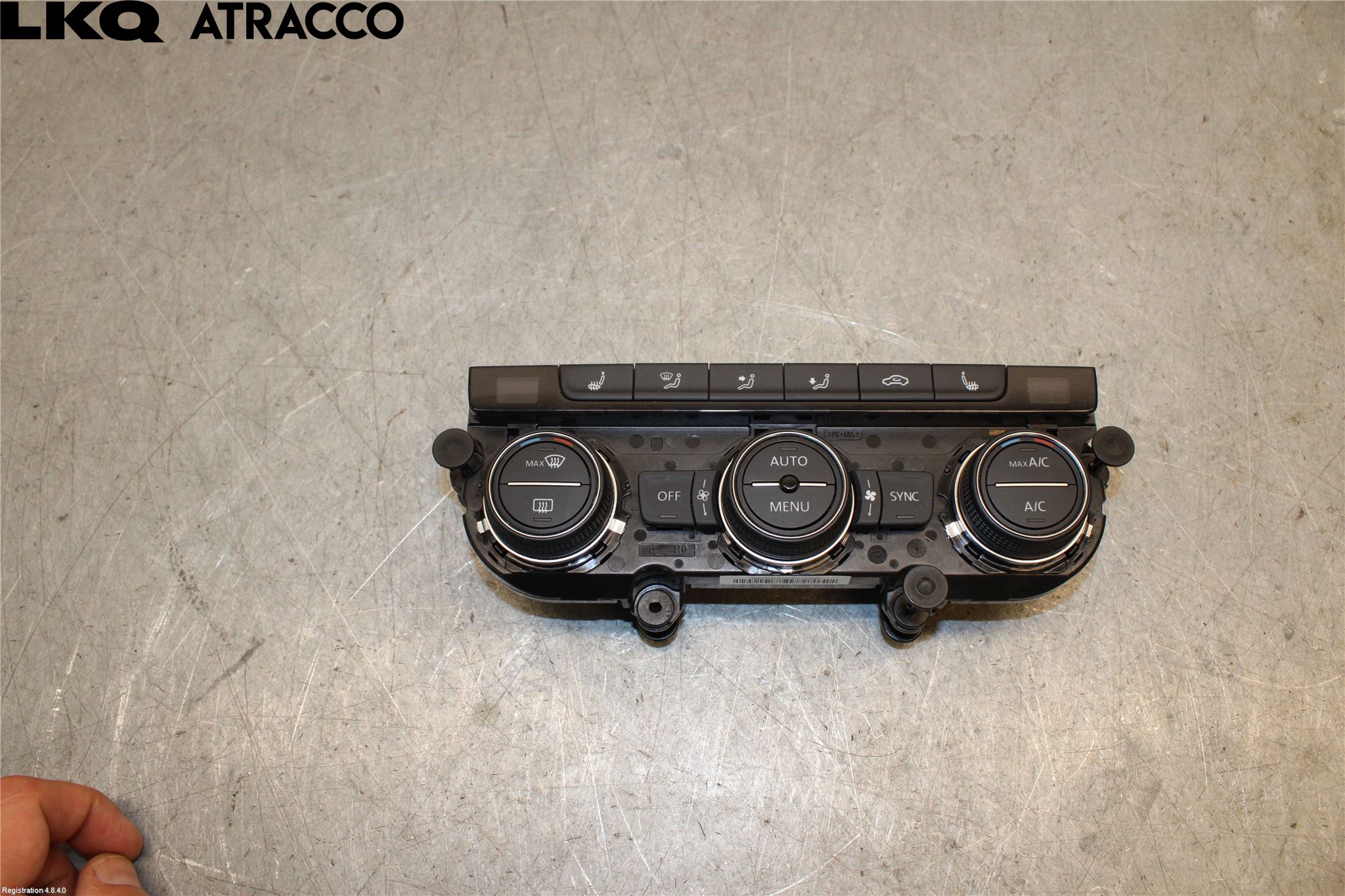 Volkswagen VW GOLF / E-GOLF VII 13-20 Varme Ac Betjening-Display