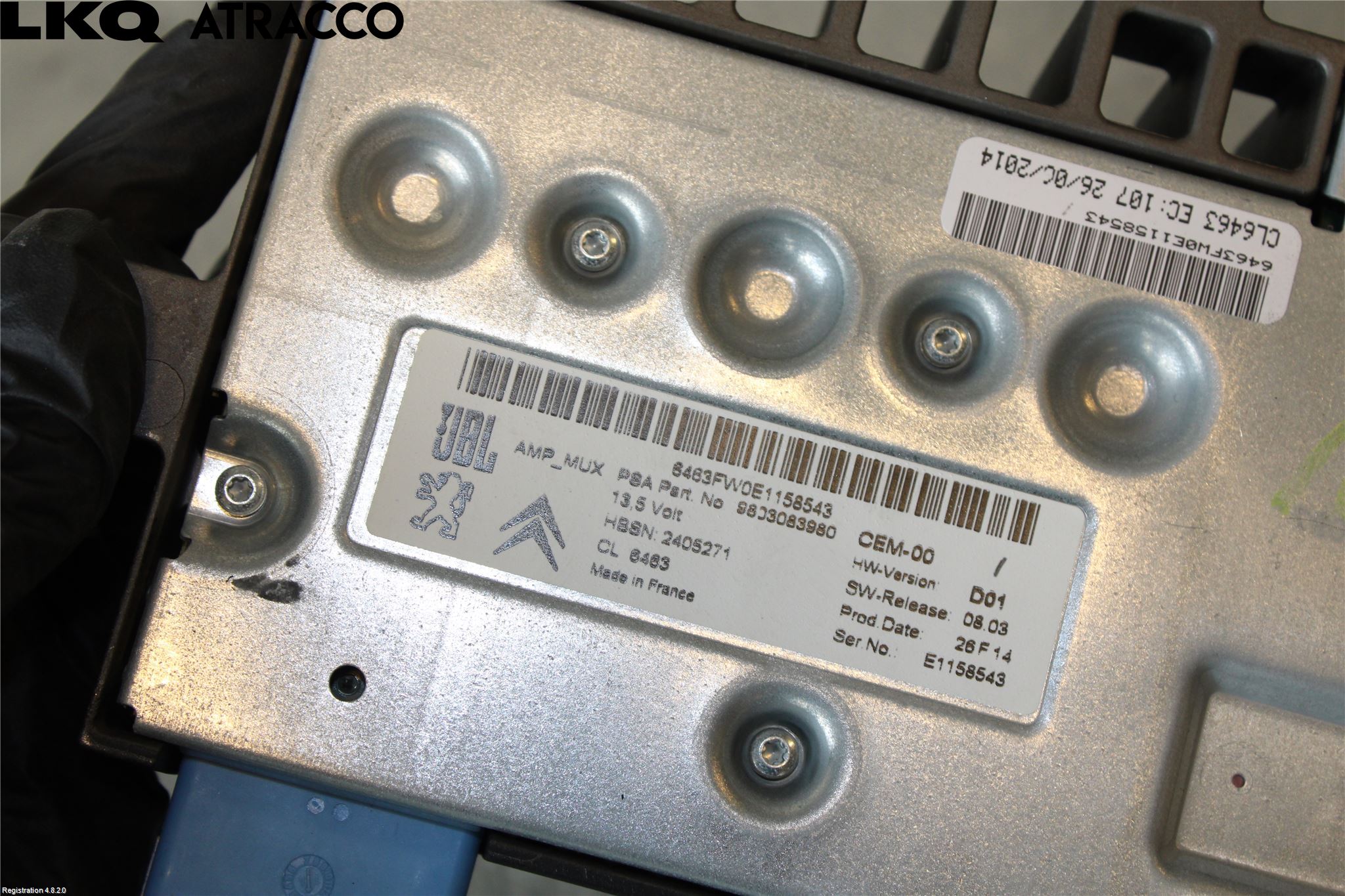 Peugeot 508 11-18 Stereo Forsterker