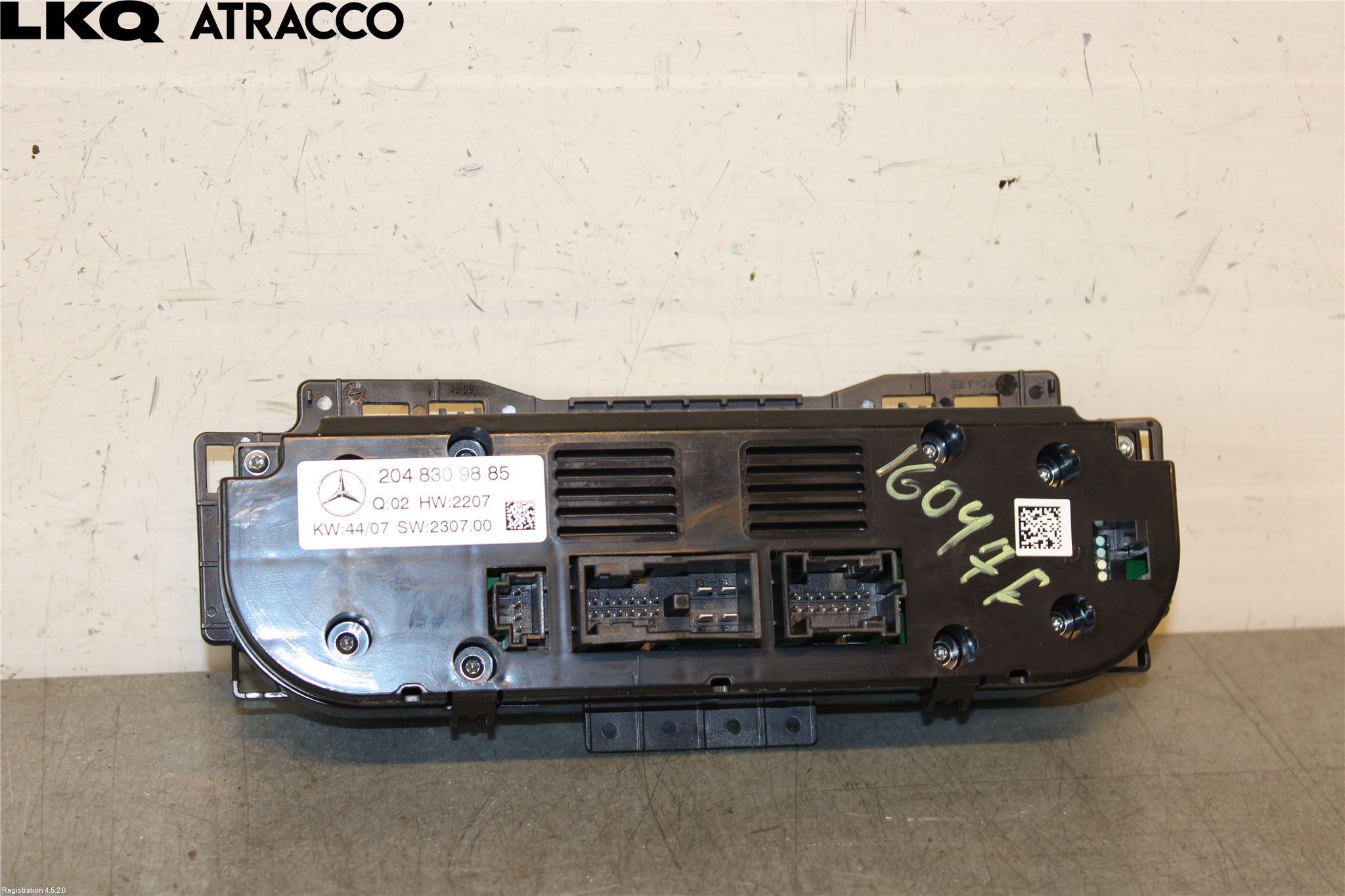 Mercedes-Benz MB C-KLASS (W204) 07-15 Varme Ac Betjening-Display