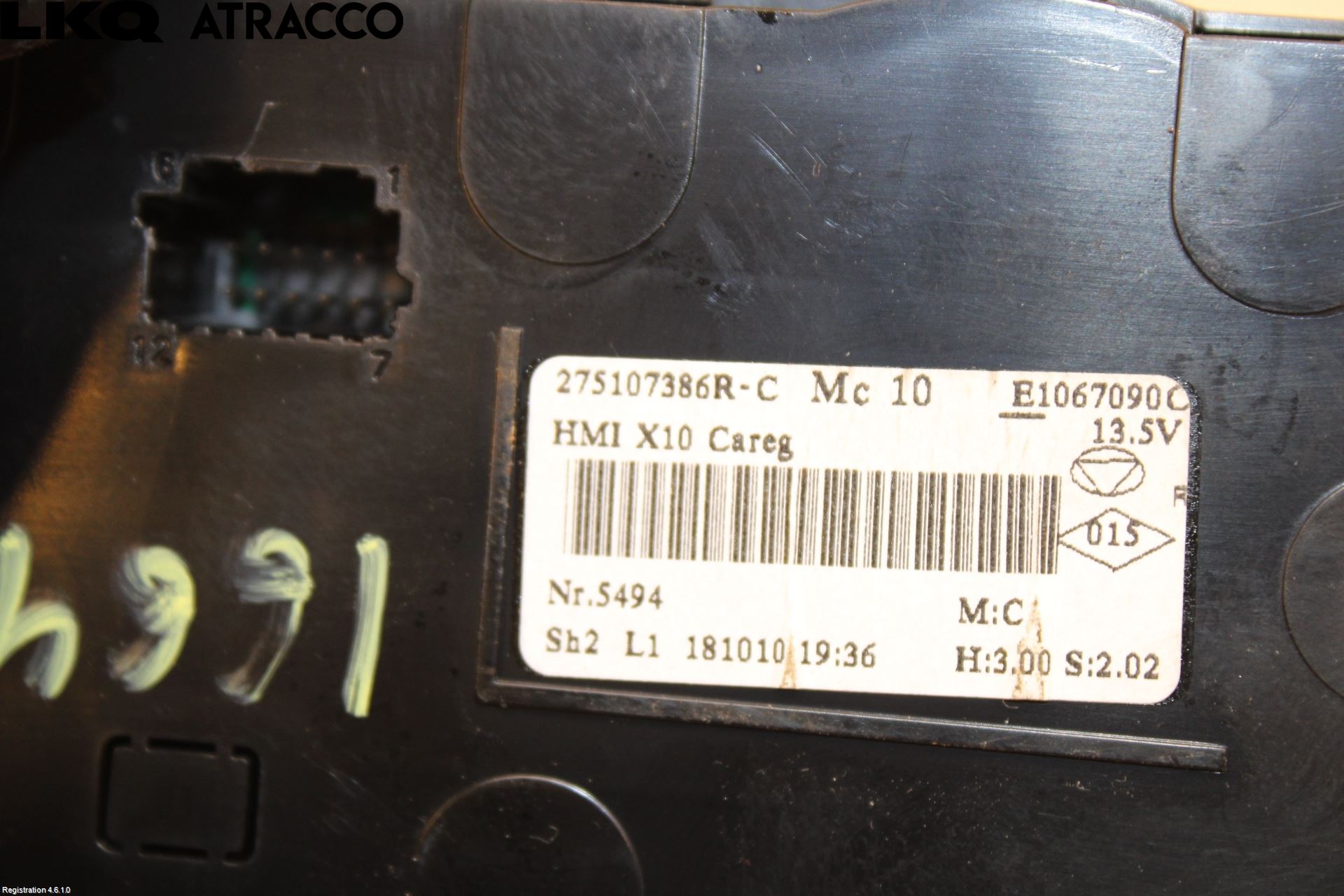 Renault ZOE/E-TECH 13- Varme Ac Betjening-Display