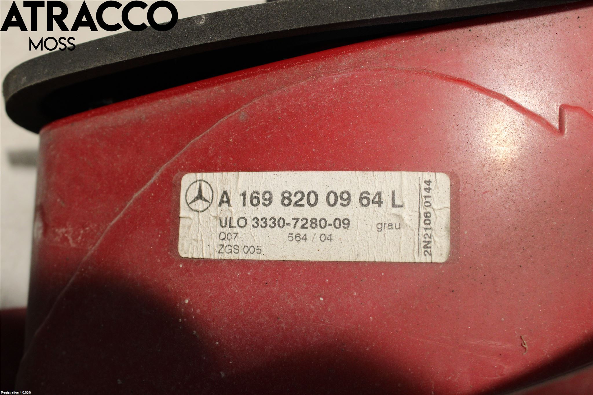 Mercedes-Benz MB A-KLASS (W169) 04-12 Baklykt Venstre
