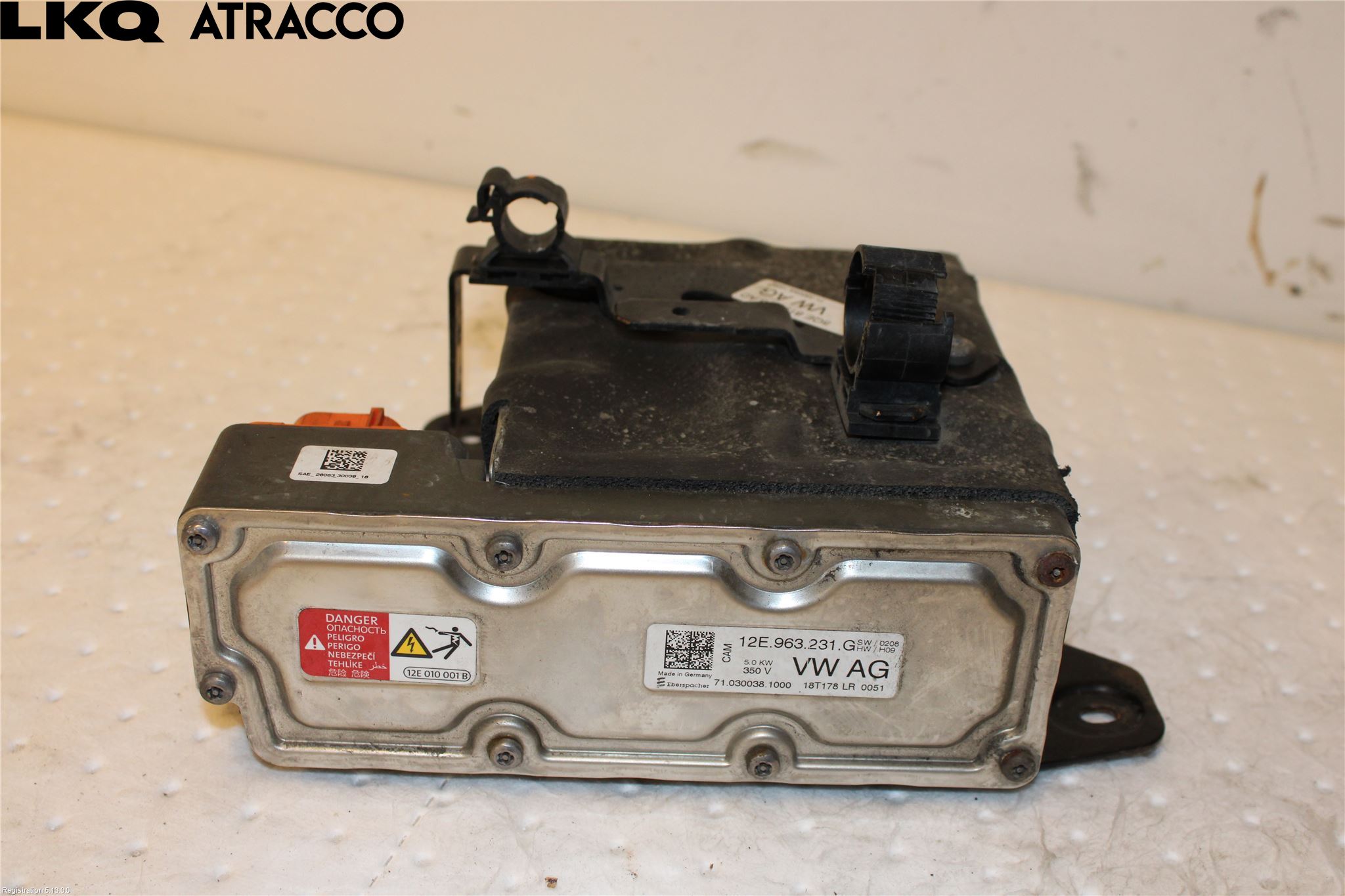 Volkswagen VW GOLF / E-GOLF VII 13-20 Motorvarmer Elektrisk