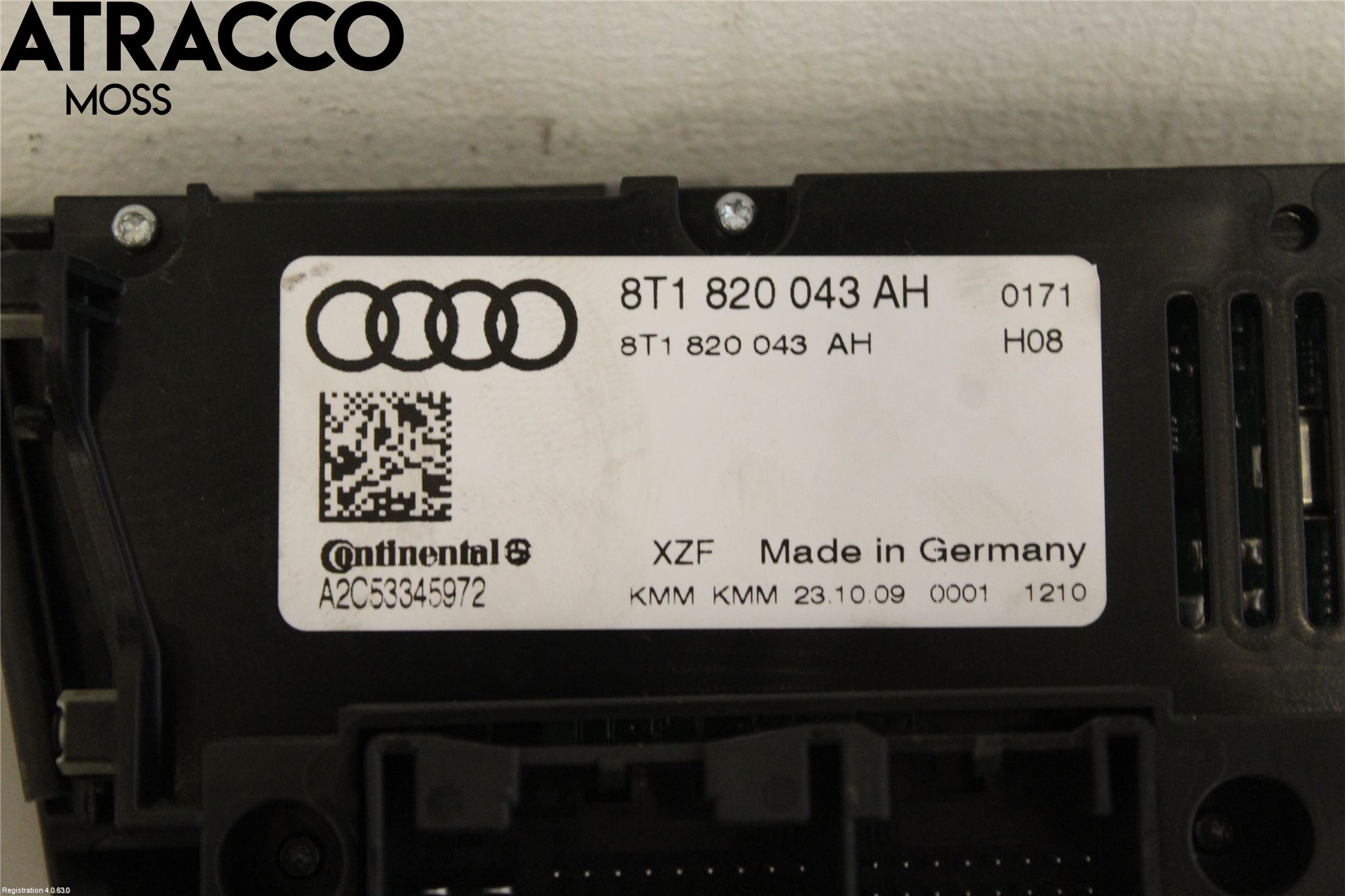 Audi A4 ALLROAD 09-16 Varme Ac Betjening-Display