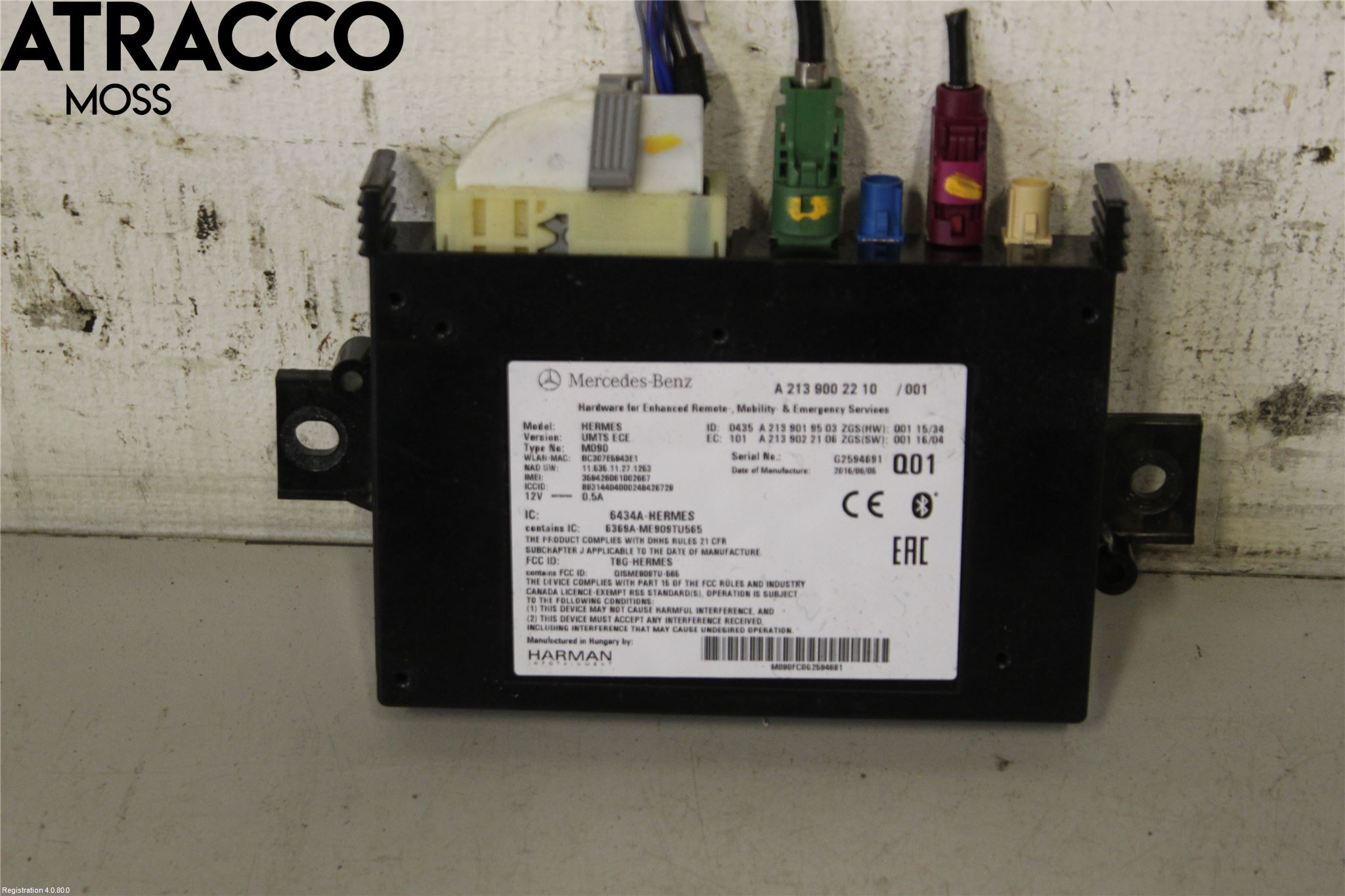 Mercedes-Benz MB B-KLASS (W246/W242) 12-19 Styreenhet Øvrig