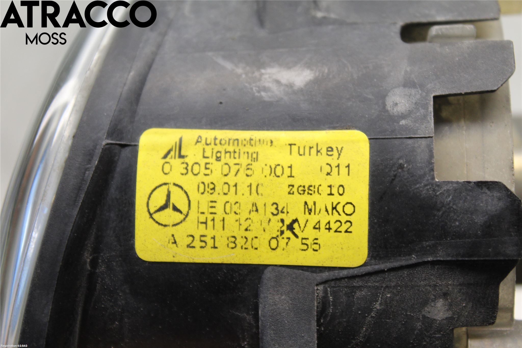 Mercedes-Benz MB A-KLASS (W169) 04-12 Frontlykt-Kurve-Tåkelys