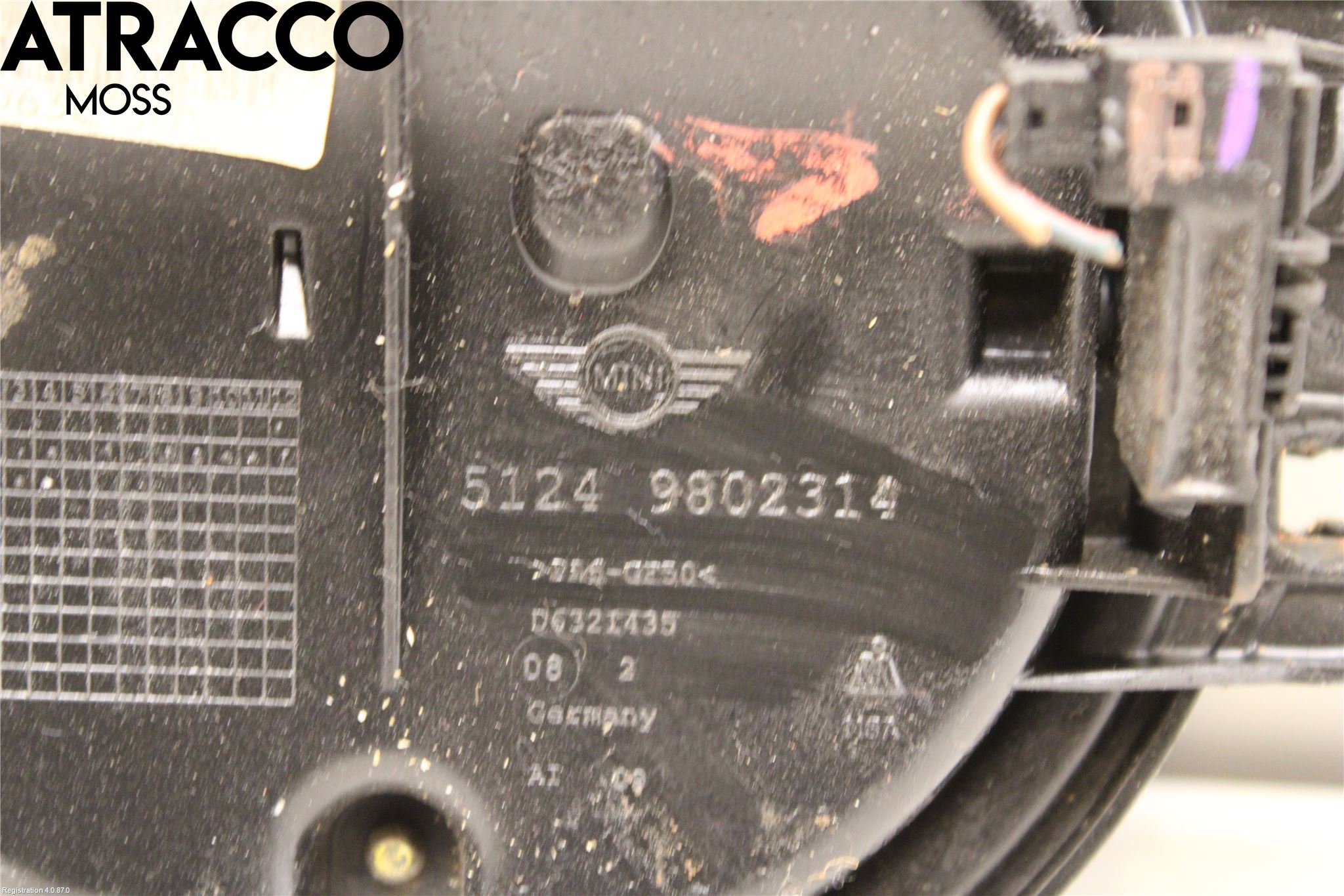 Mini COUPE R56 05-14 Bakluke Handtak Ytre