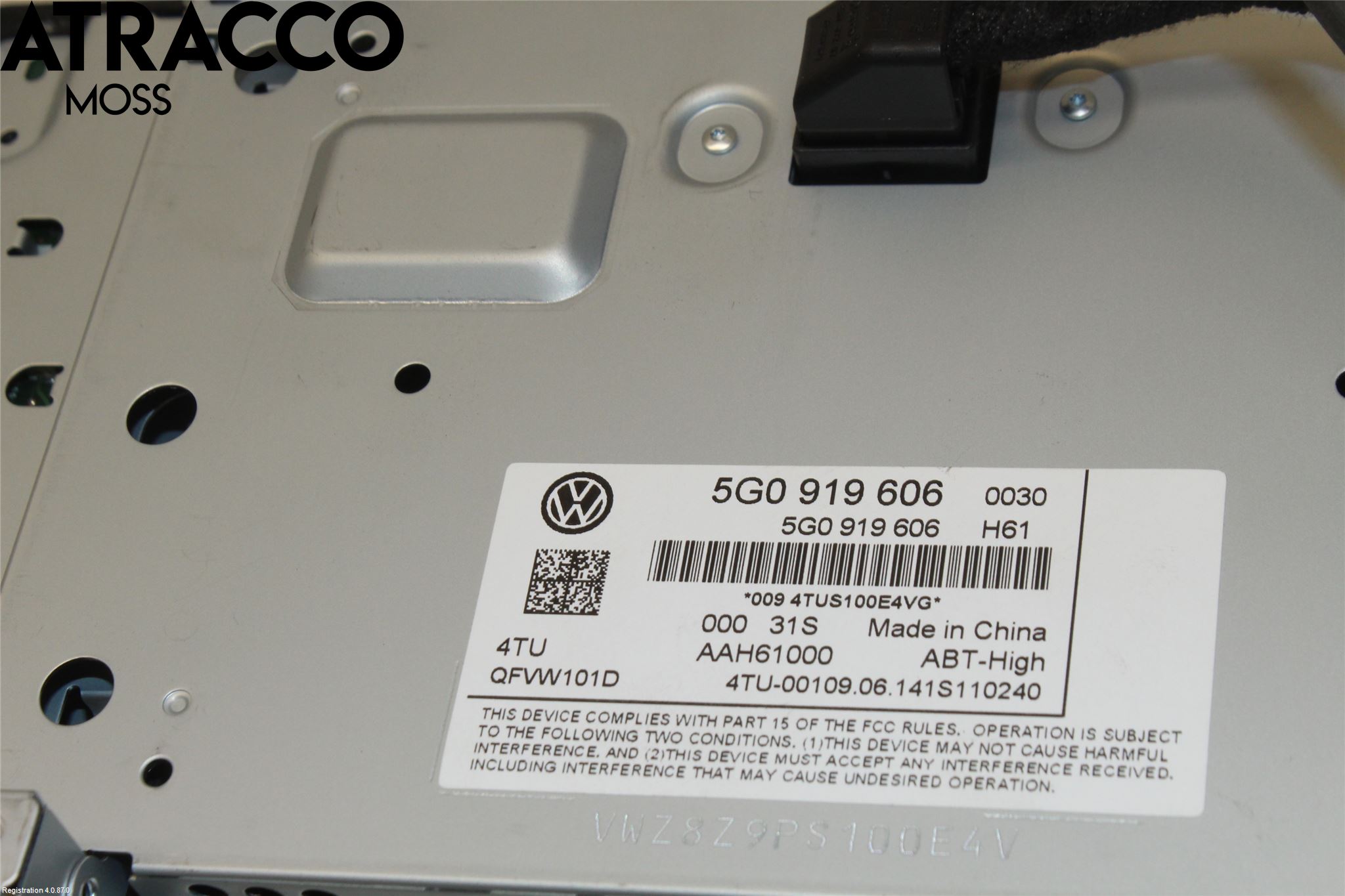 Volkswagen VW GOLF / E-GOLF VII 13-20 Multifunktionsdisplay