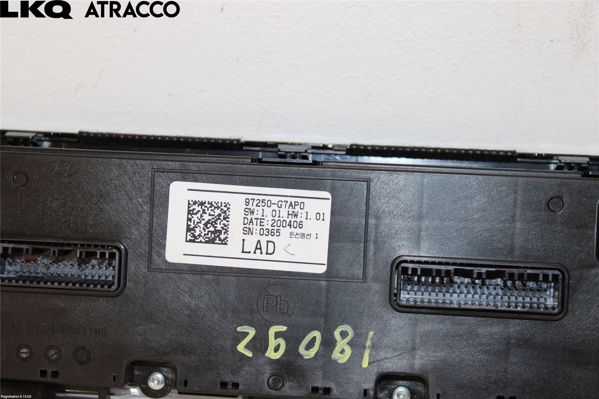Hyundai IONIQ AE 17-22 Varme Ac Betjening-Display