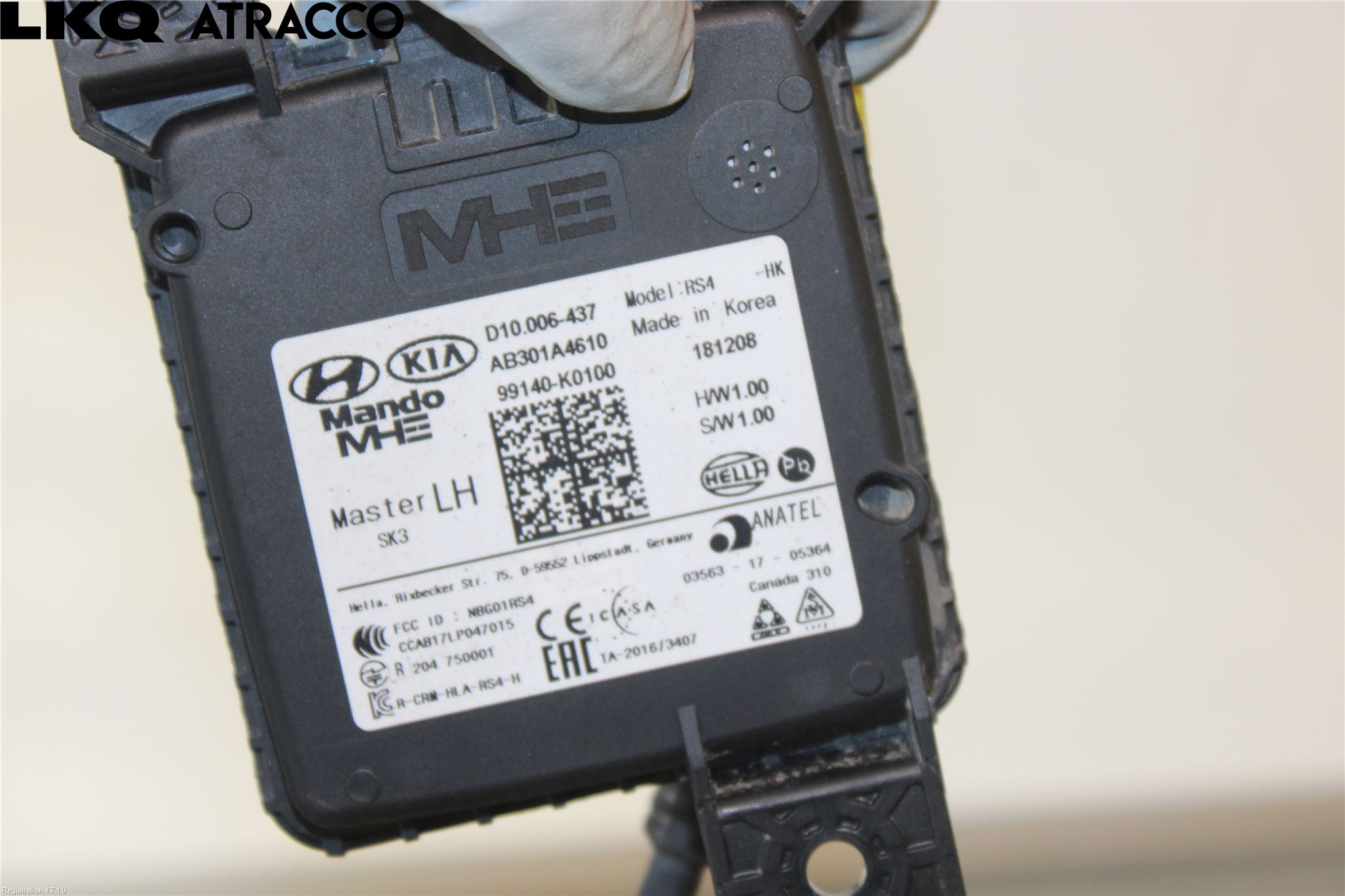Kia SOUL 09- Sensor Kollisjonsbeskyttelse