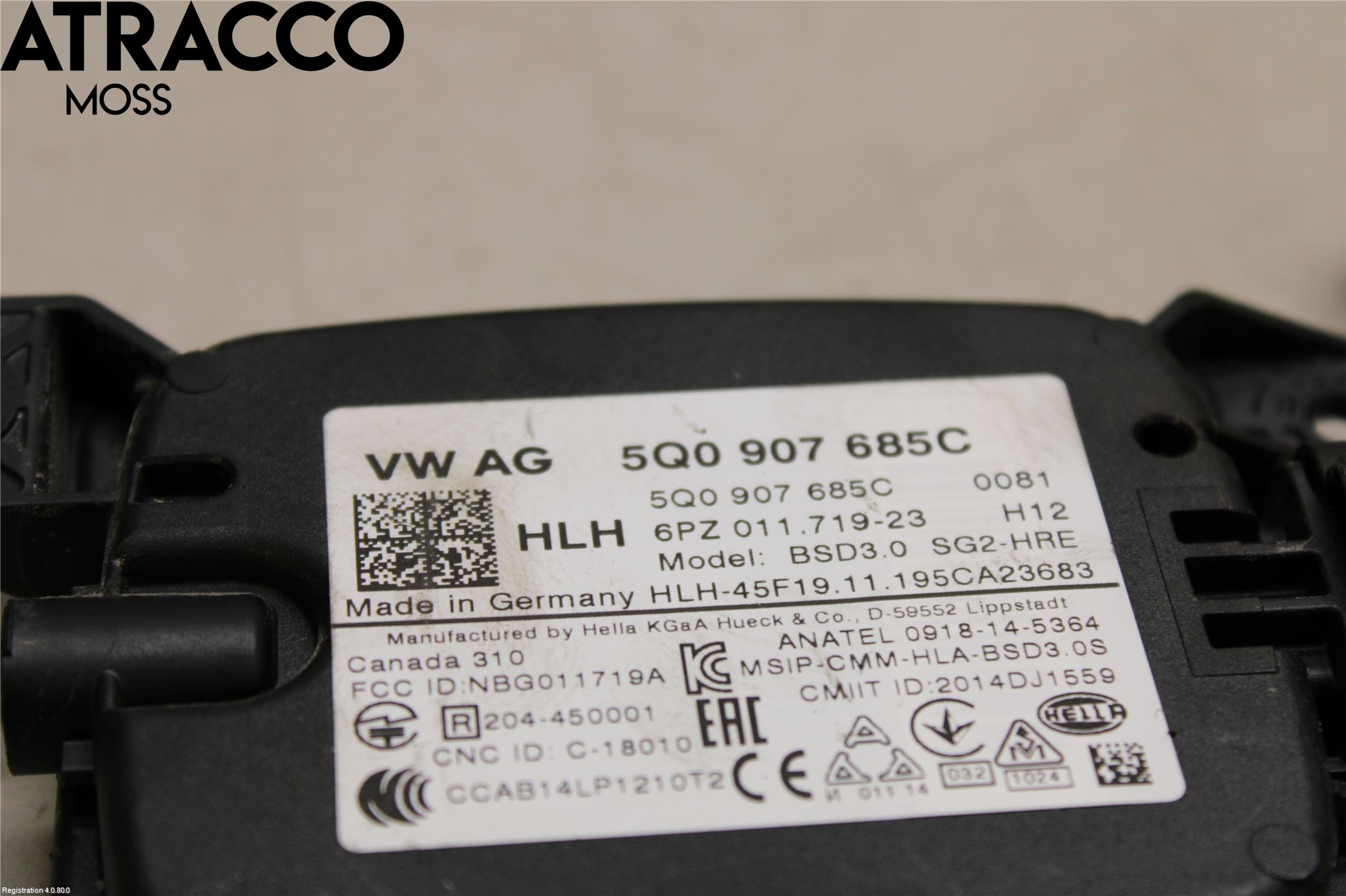 Volkswagen VW GOLF / E-GOLF VII 13-20 Sensor Kollisjonsbeskyttelse