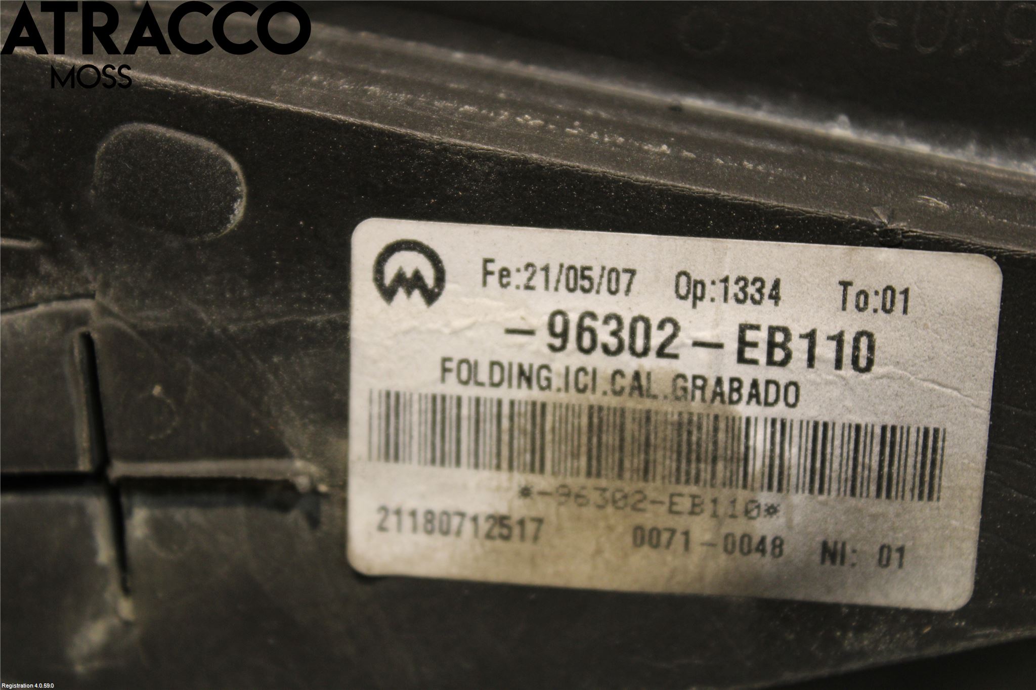 Nissan NAVARA 05-16 Speil V M-El Justering