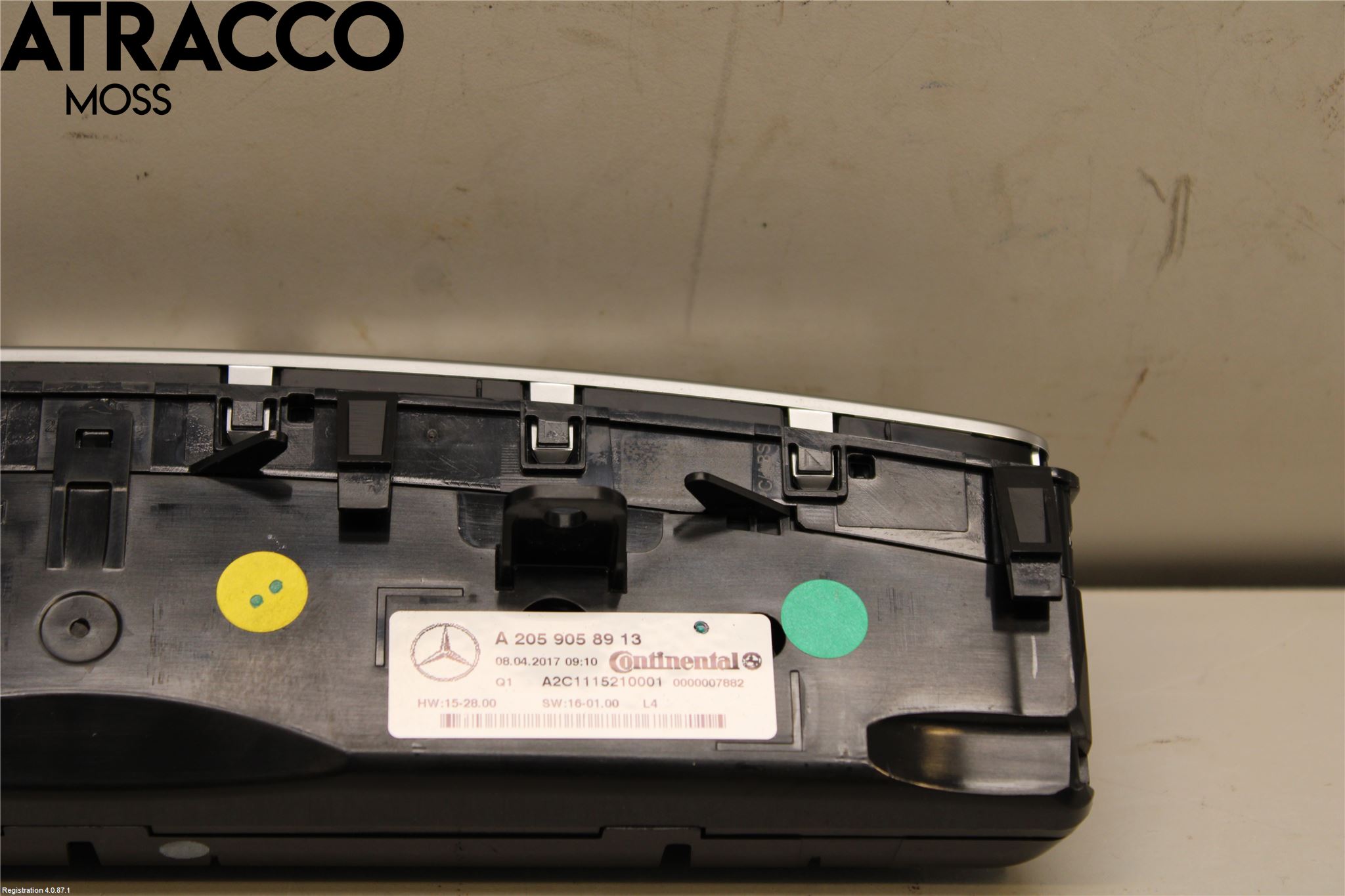 Mercedes-Benz MB GLC-KLASS (X253/C253) 15-22 Varme Ac Betjening-Display