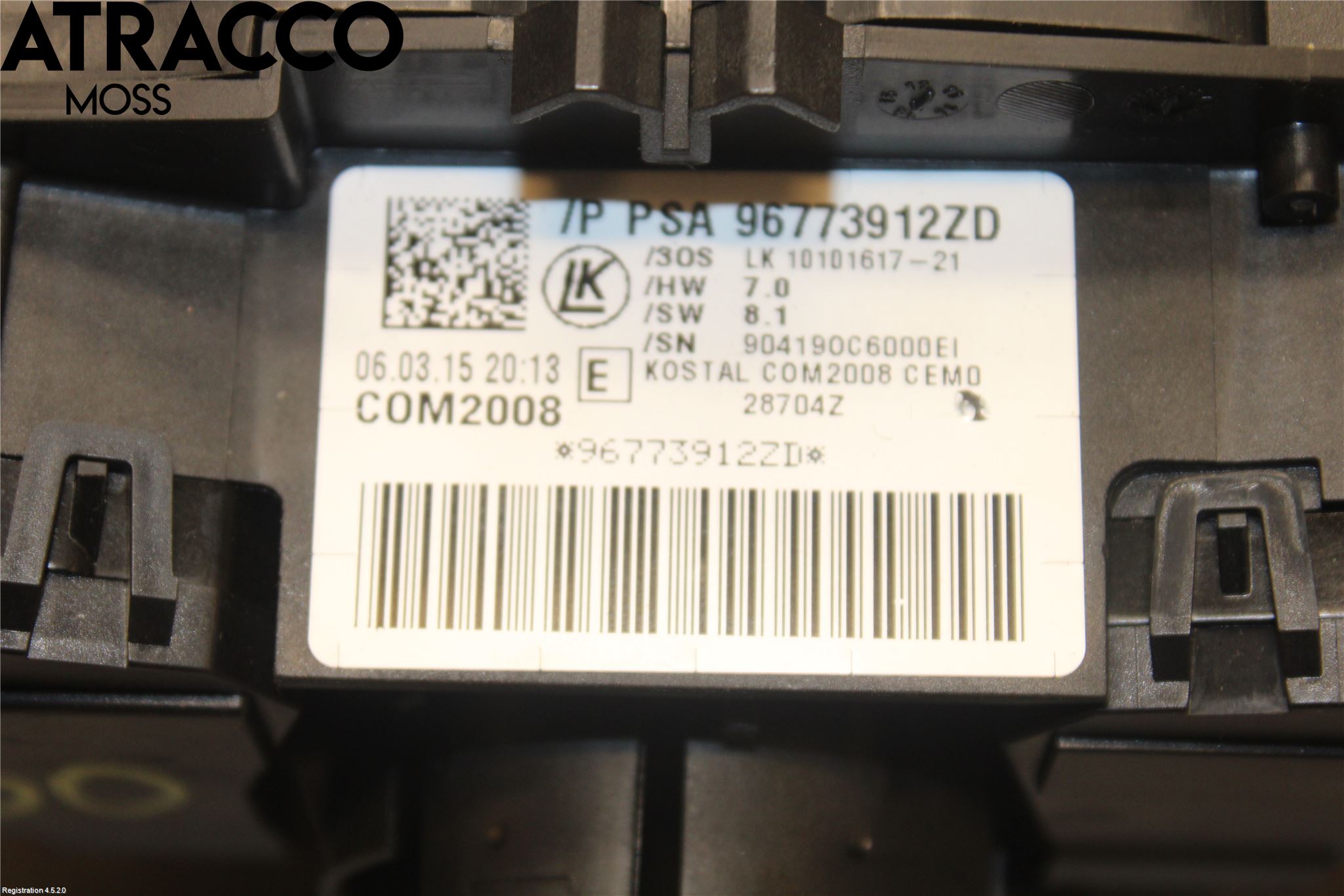 Peugeot 3008 09-16 Bryter Ratt Kombi H Og V