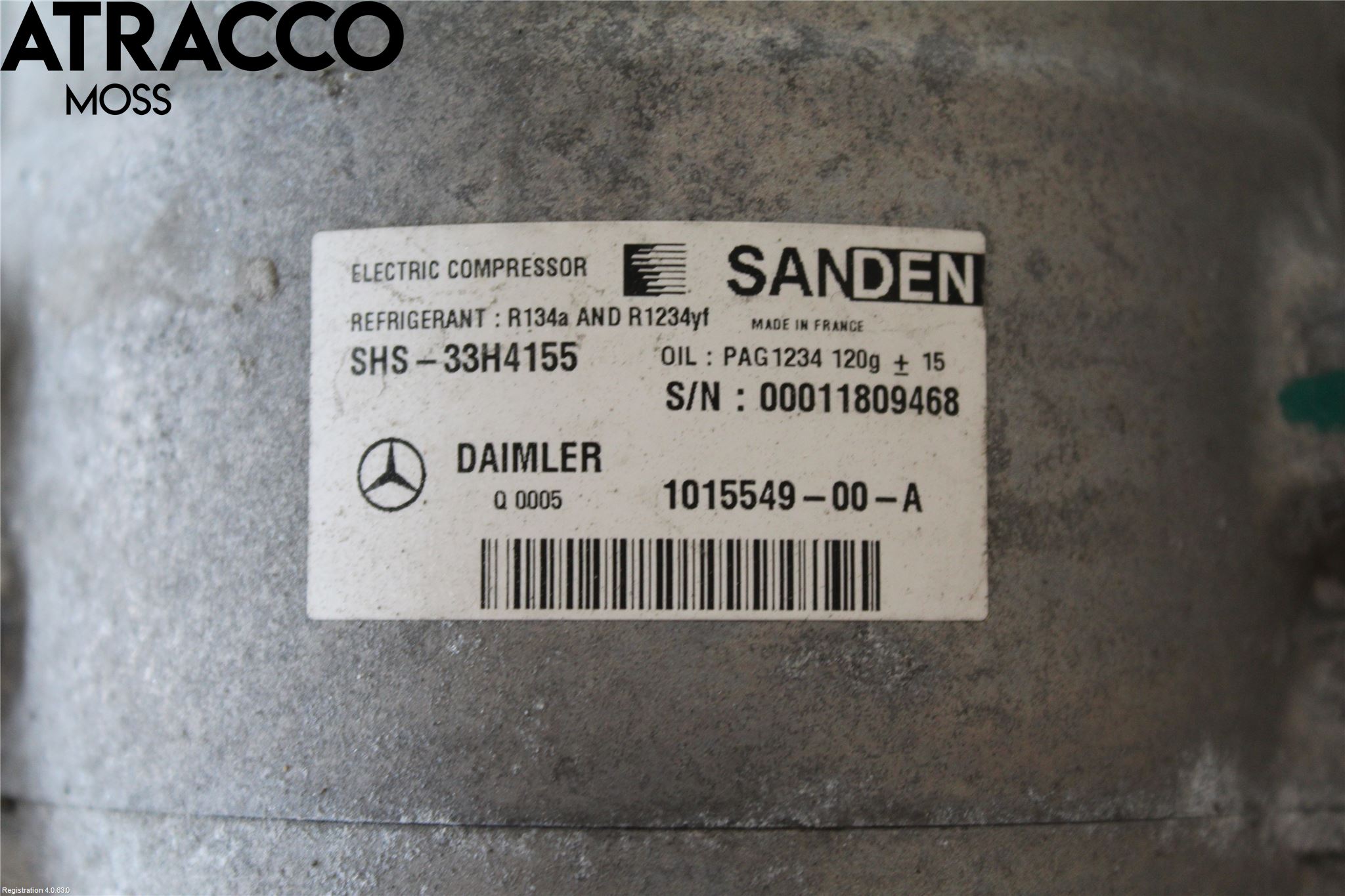 Mercedes-Benz MB B-KLASS (W246/W242) 12-19 Varme Ac Kompressor