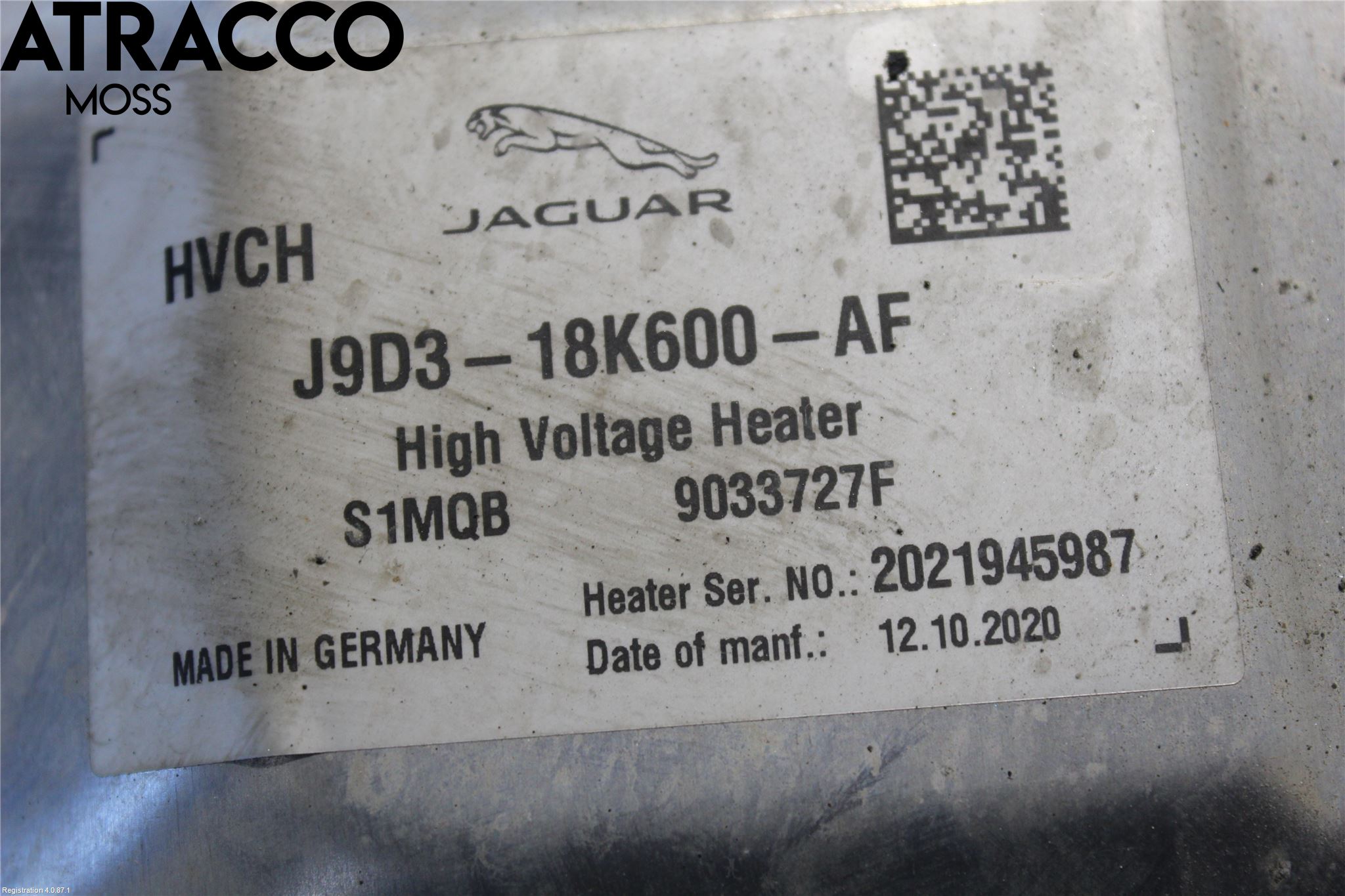 Jaguar I-PACE 18- Värme Cellpaket/Elektriskt