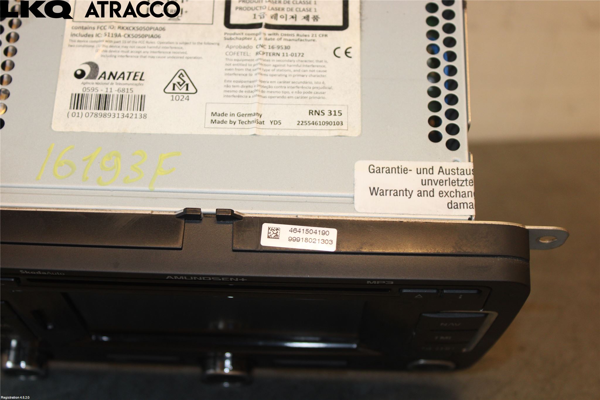 Skoda SUPERB 09-15 Stereo Radio Med Cd