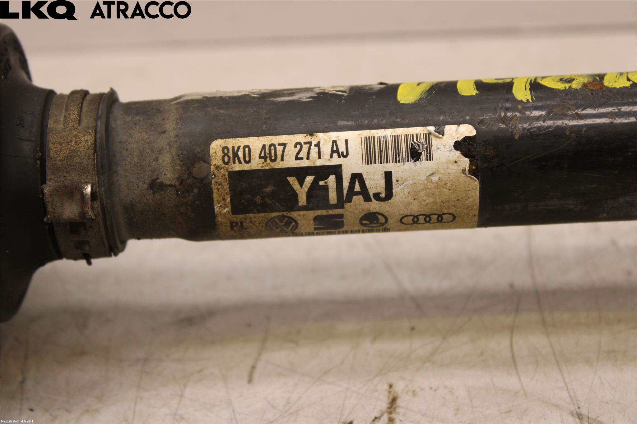 Audi A4 12-15 Drivaksel Foran Kompl Venstre