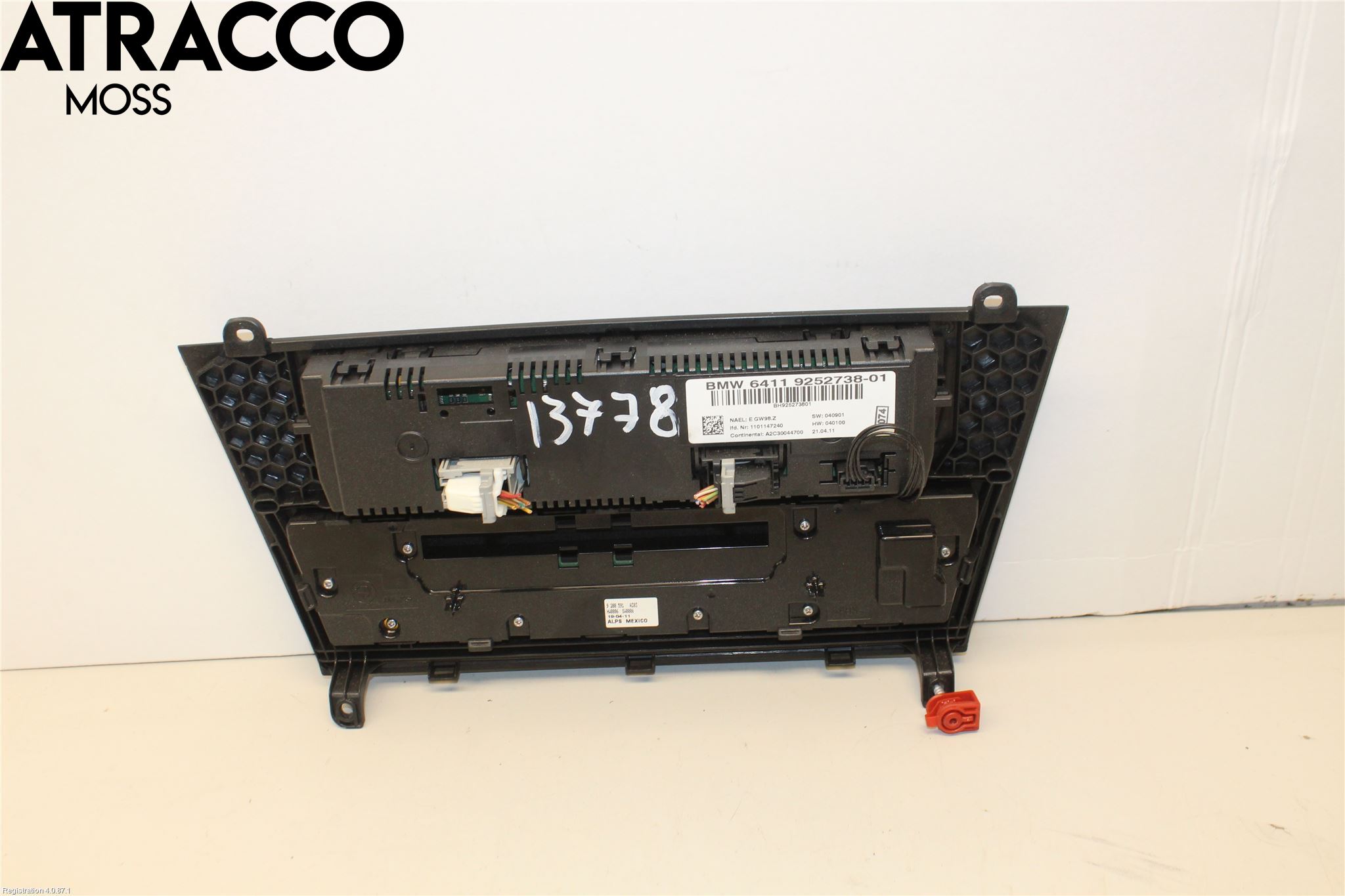 BMW X3 F25 10-17 Varme Ac Betjening-Display