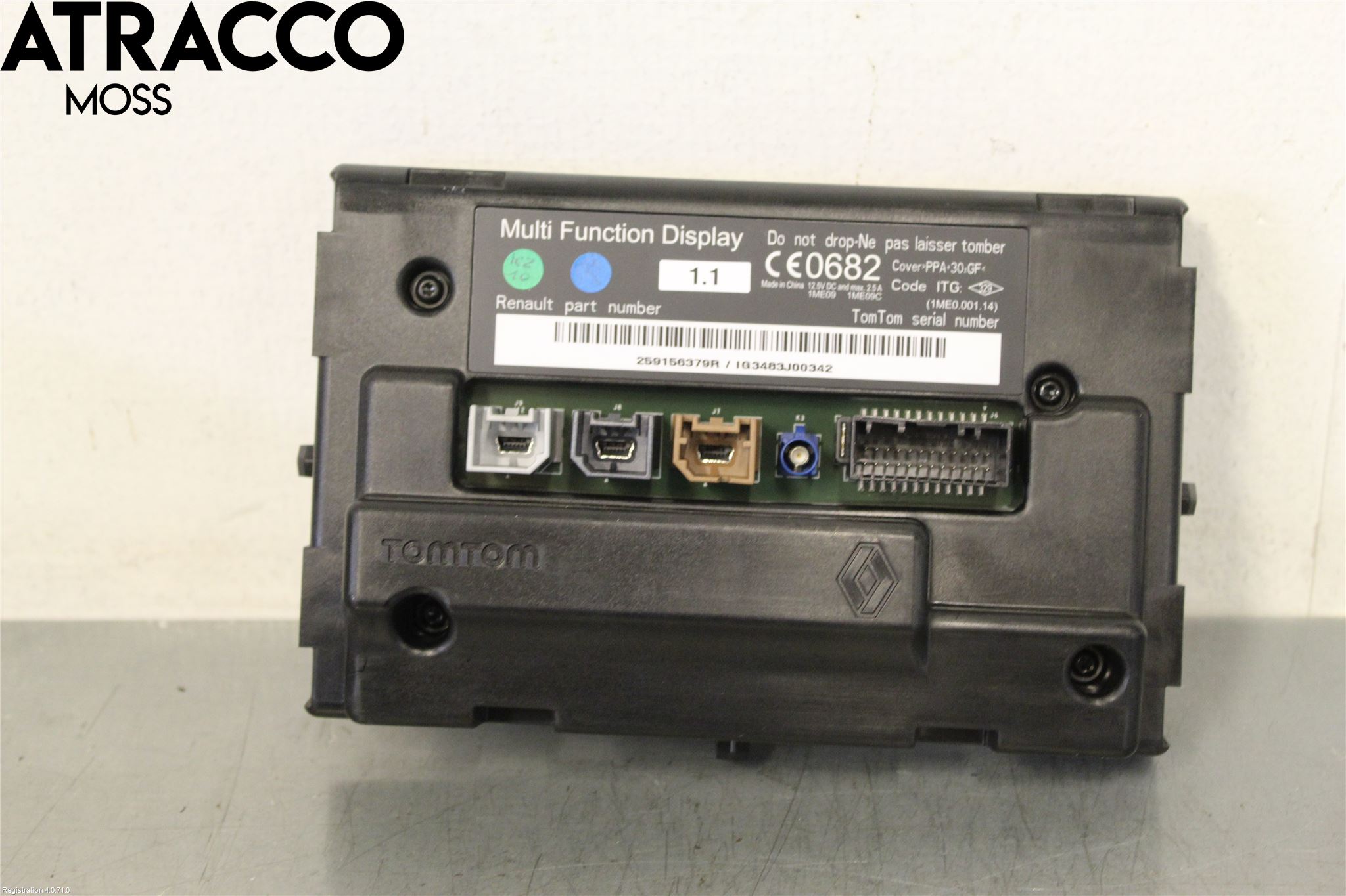 Renault ZOE/E-TECH 13- Multifunktionsdisplay