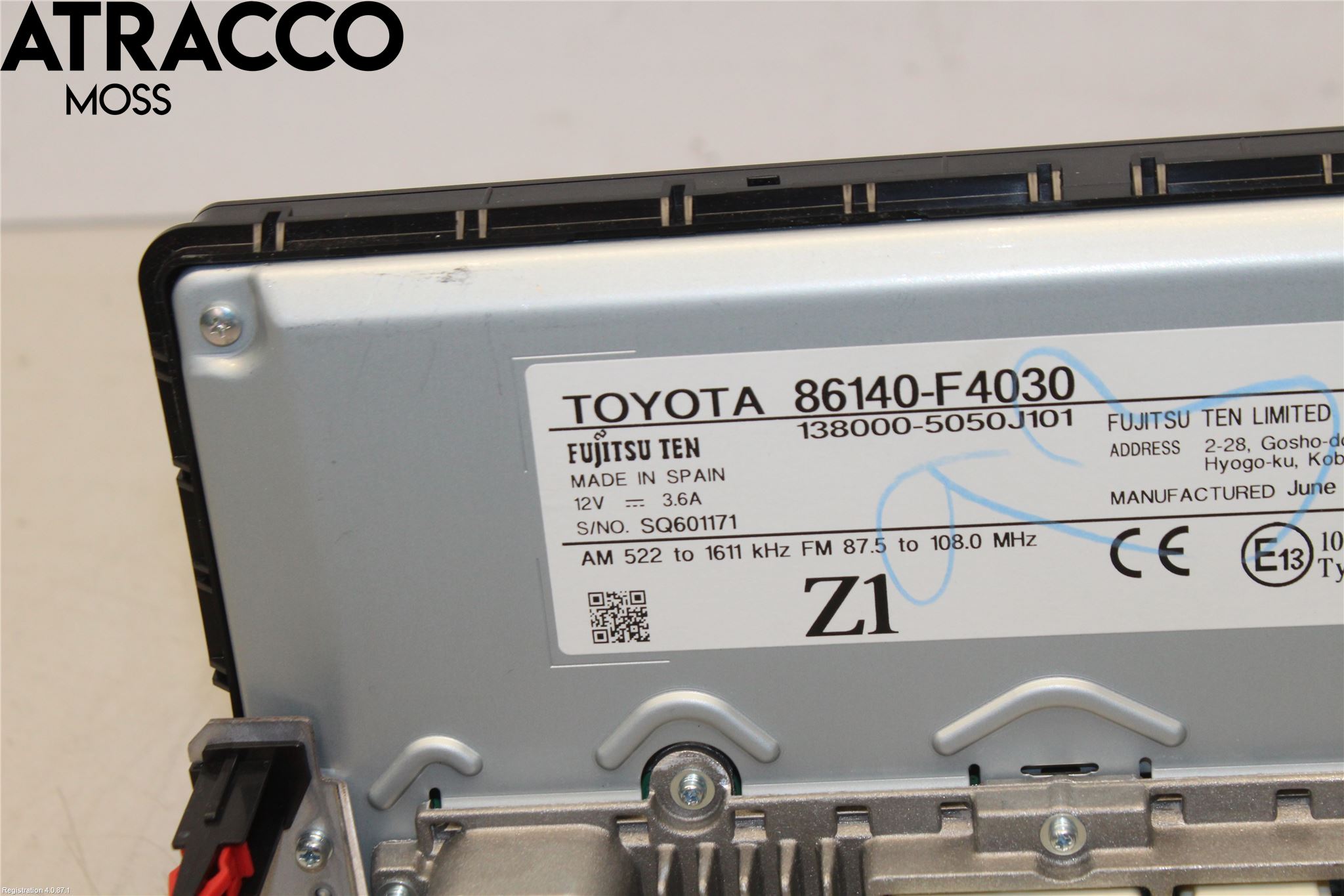 Toyota C-HR 16-23 Multifunktionsdisplay