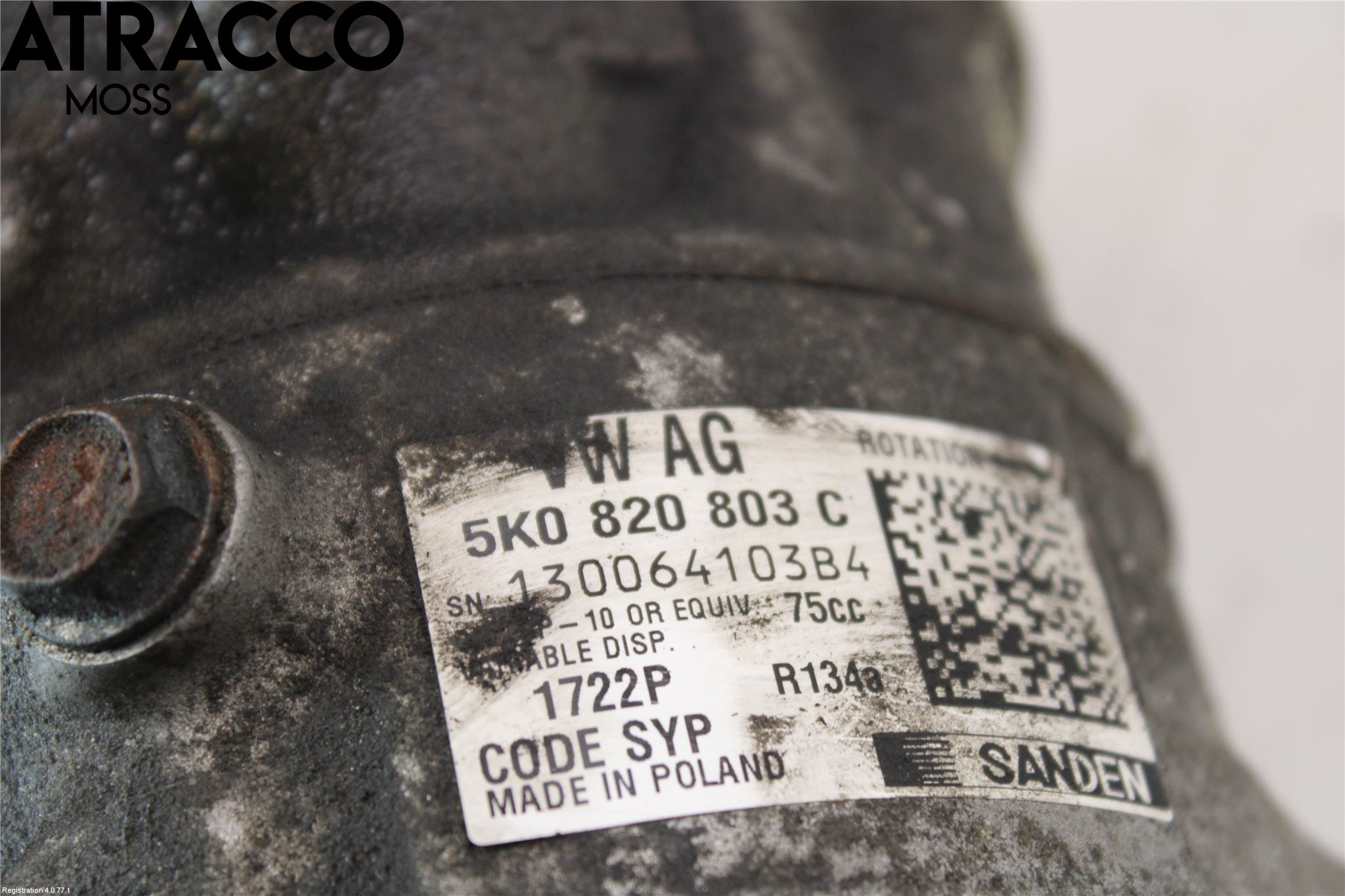 Volkswagen VW POLO 10-17 Varme Ac Kompressor