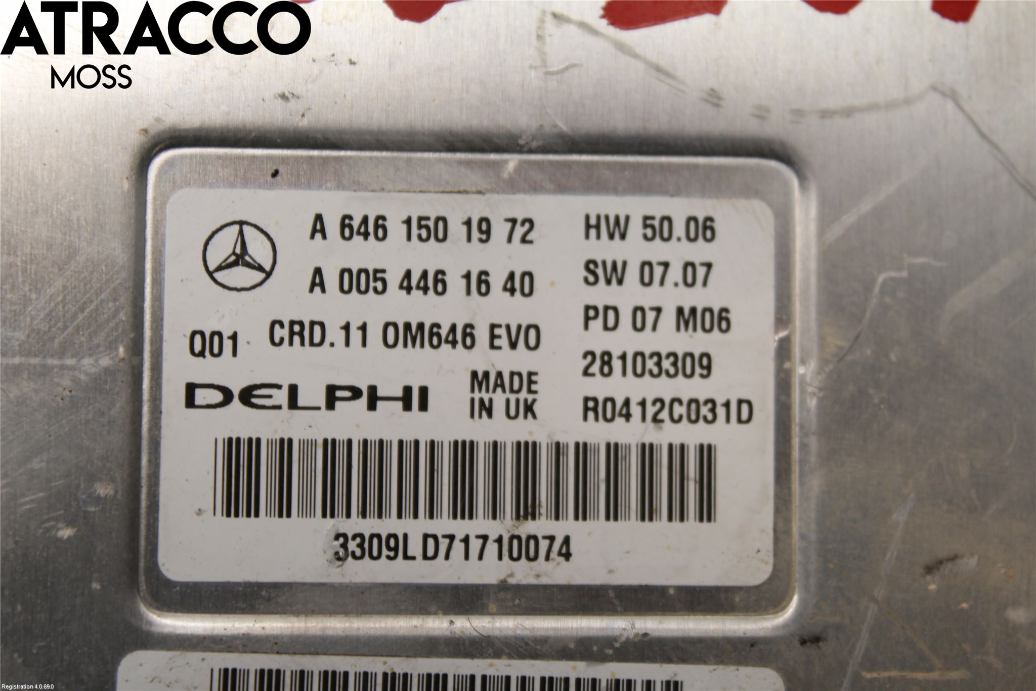 Mercedes-Benz MB C-KLASS (W204) 07-15 Styreenhet Innsprøytning