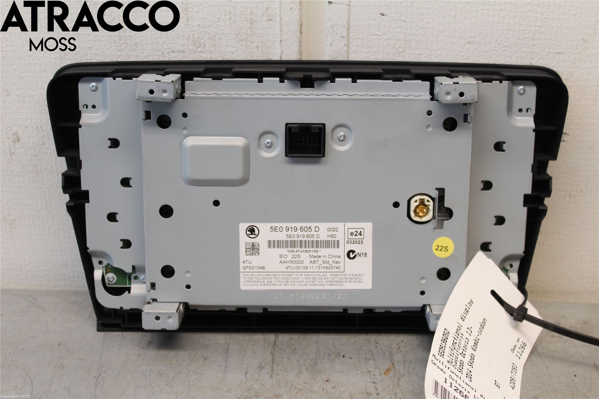 Skoda OCTAVIA (5E) 13-20 Multifunktionsdisplay
