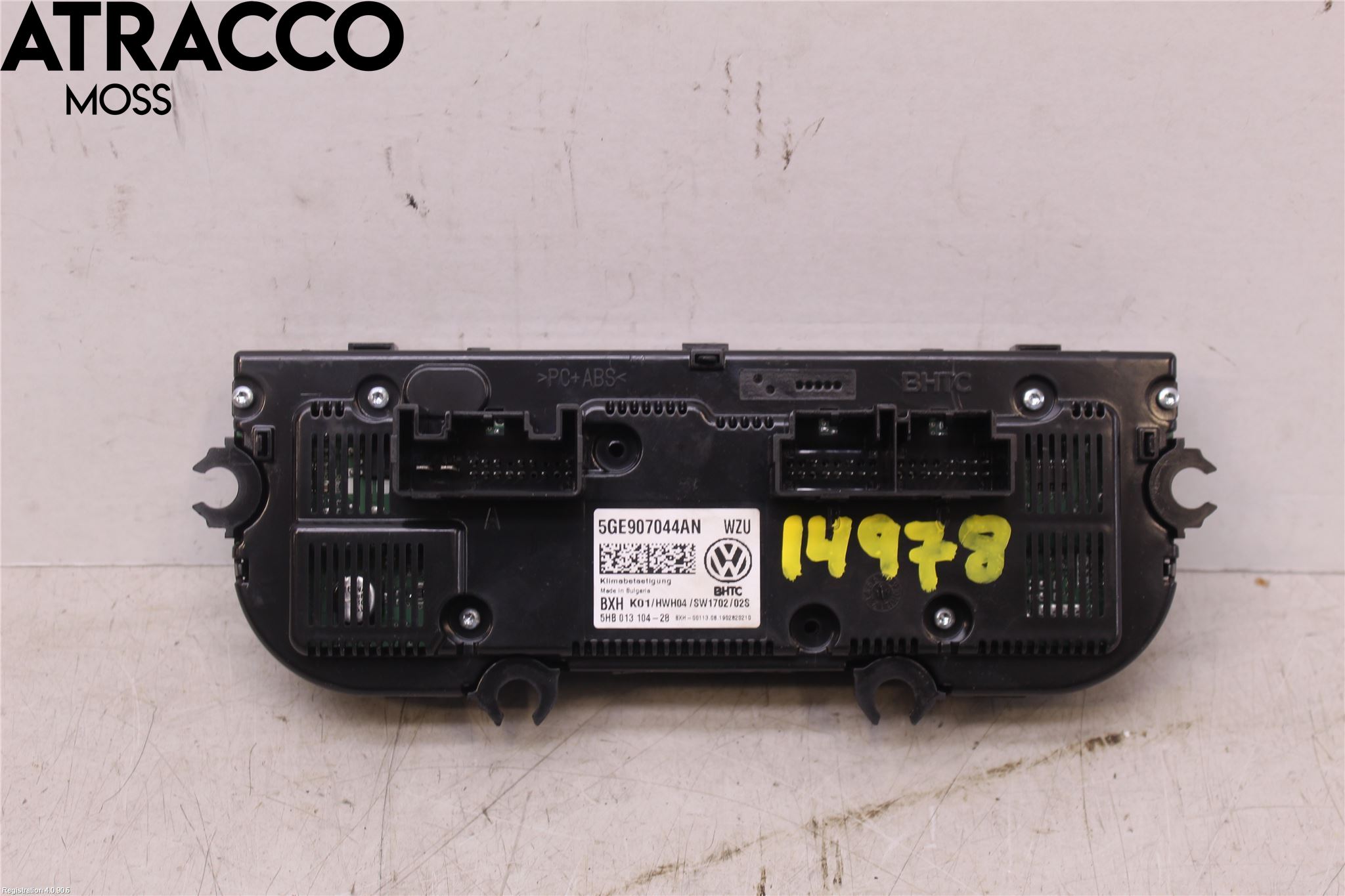 Volkswagen VW GOLF / E-GOLF VII 13-20 Varme Ac Betjening-Display