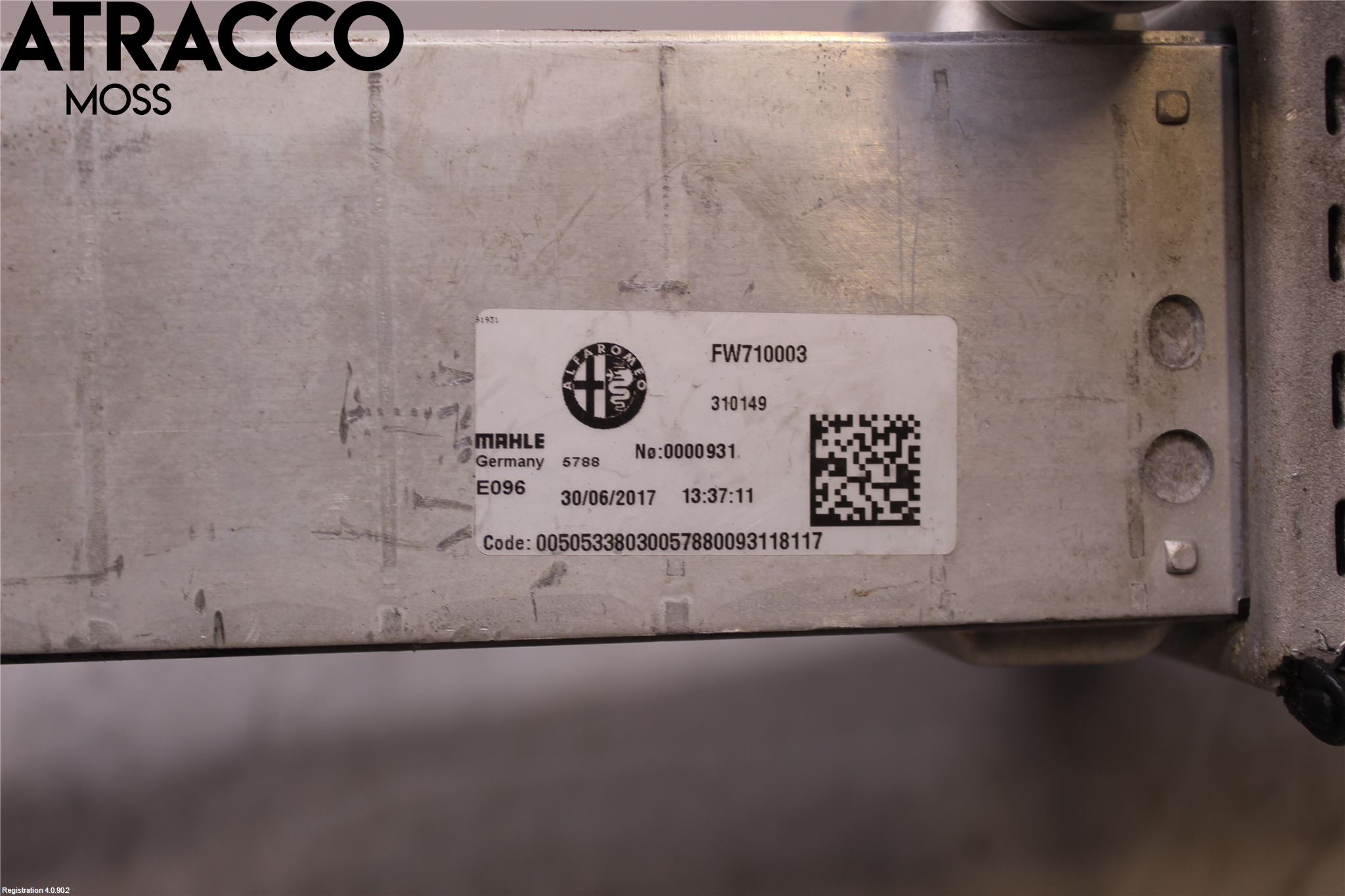 Alfa GIULIA Intercooler Radiator