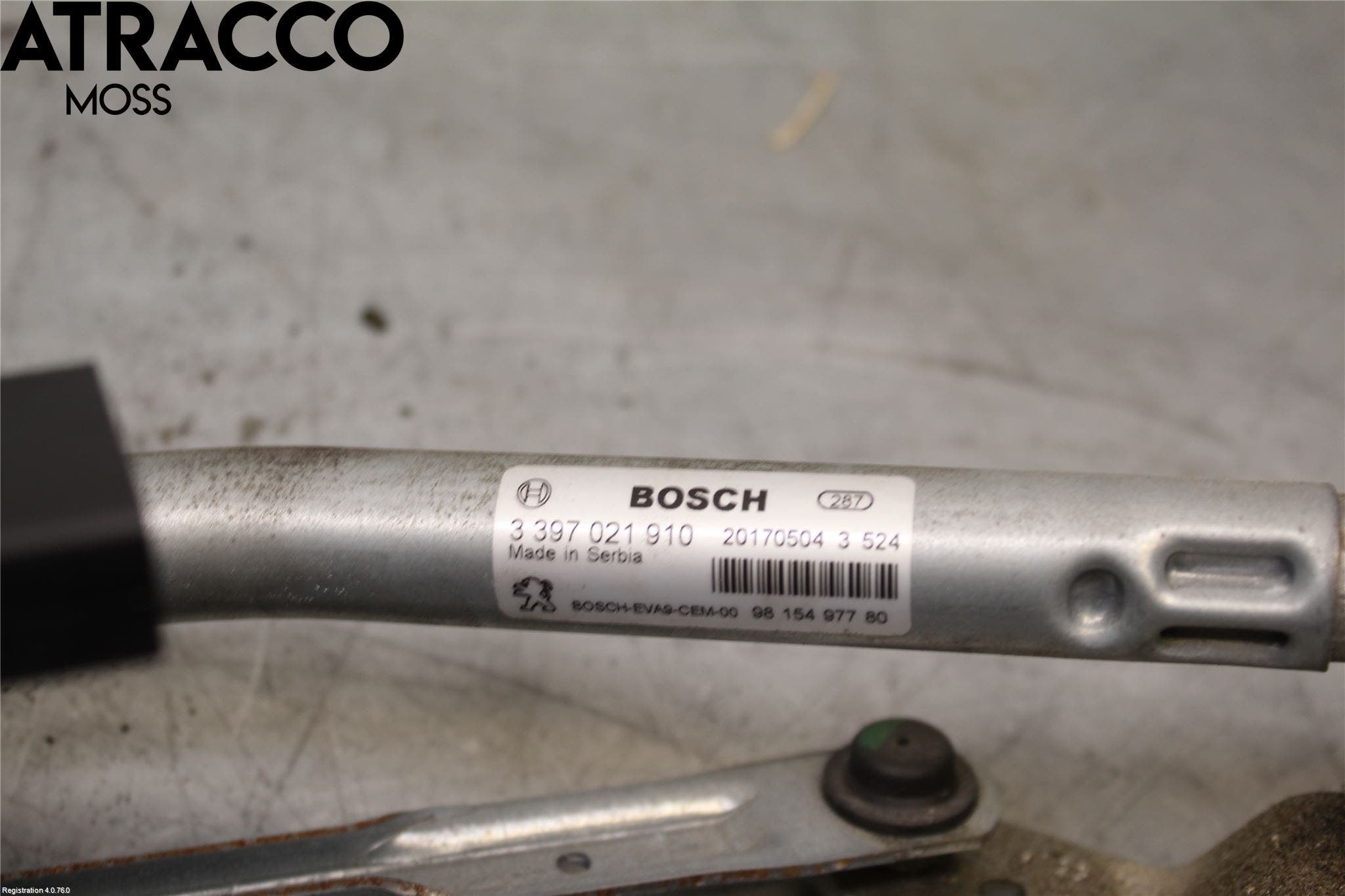 Peugeot 2008 13-20 Viskermotor Frontrute