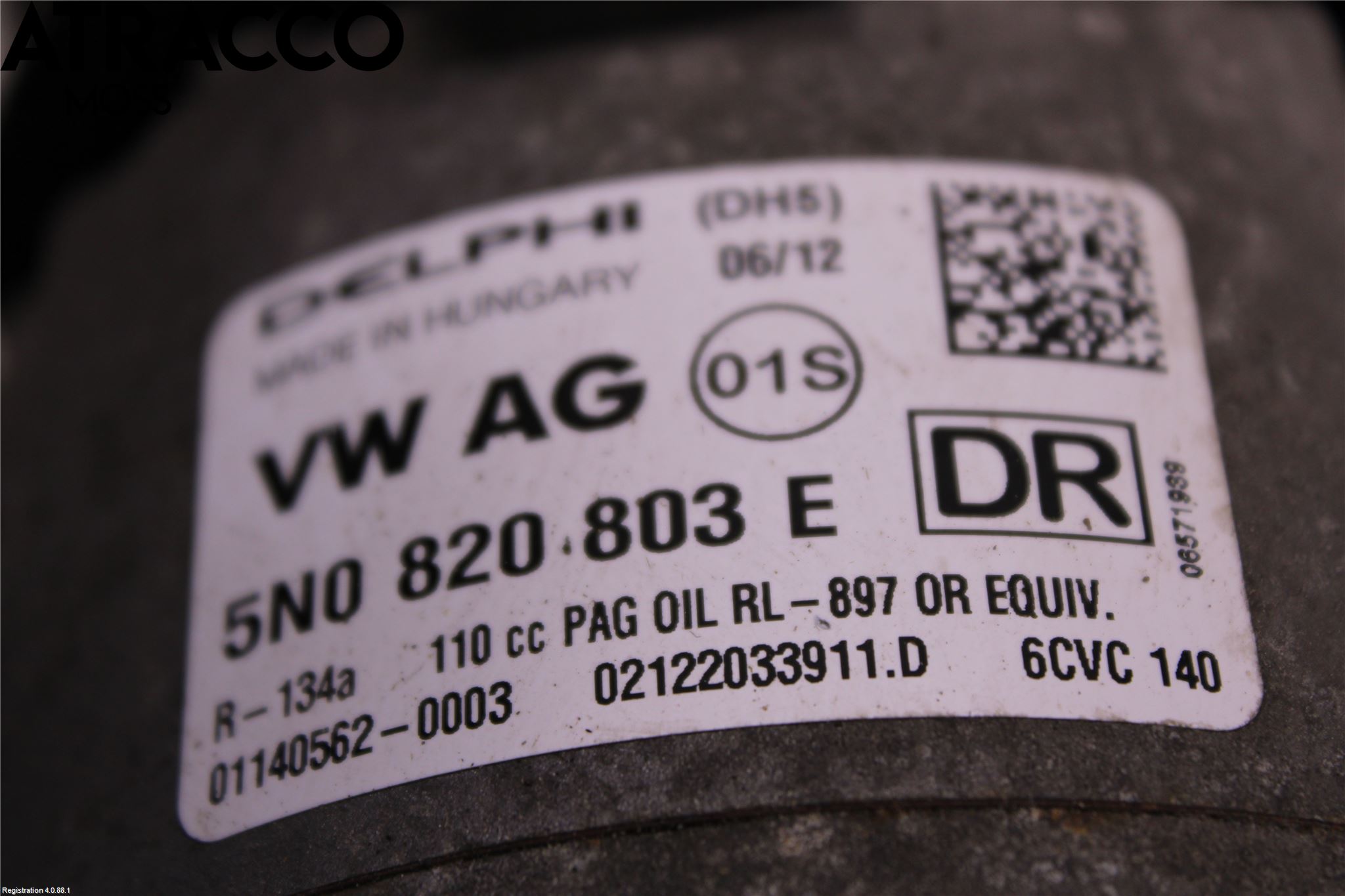 Skoda OCTAVIA (1Z) 05-13 Varme Ac Kompressor