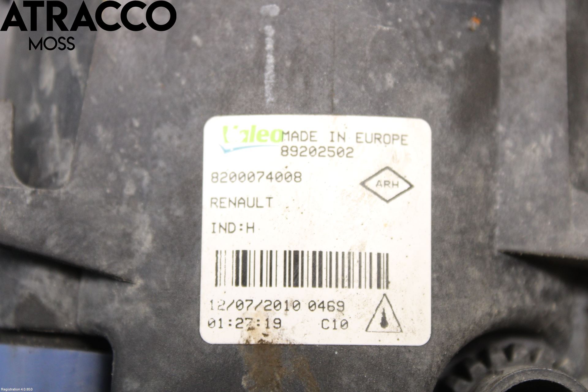 Renault SCÉNIC/GRAND 07-09 Frontlykt Kurve-Tåkelys Ramme