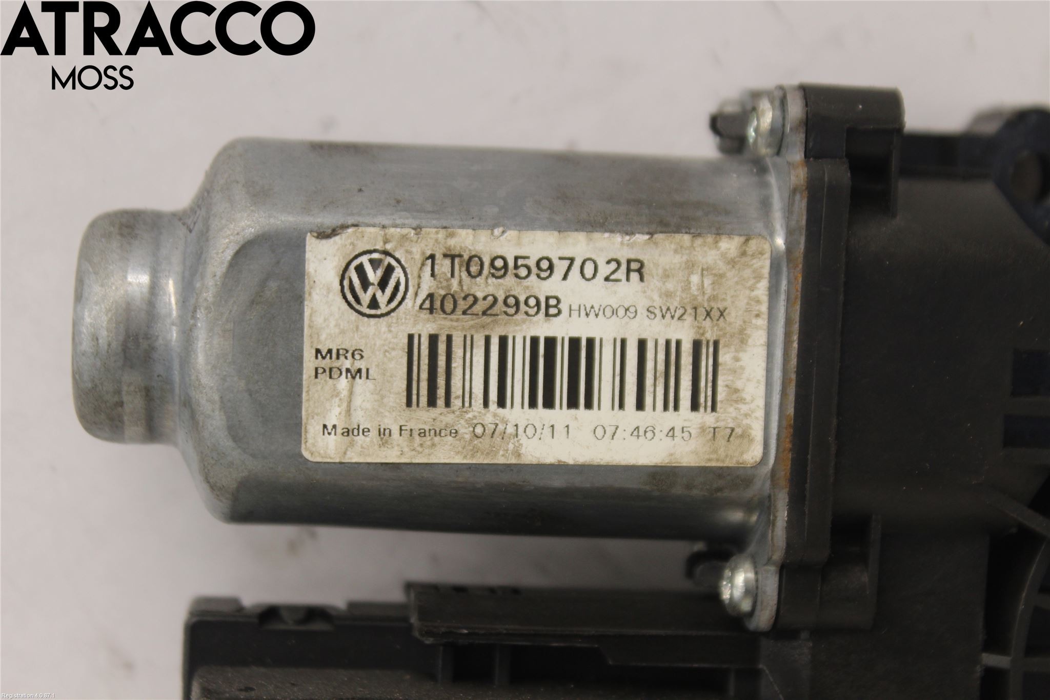 Volkswagen VW TOURAN 10-15 Vindusheismotor