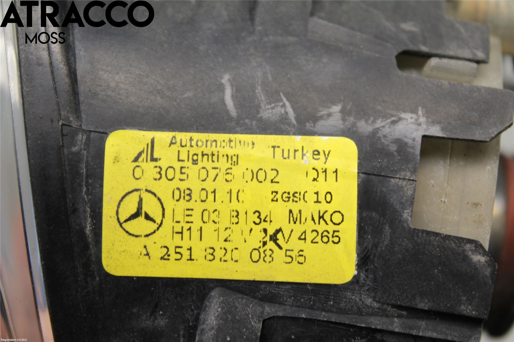 Mercedes-Benz MB A-KLASS (W169) 04-12 Frontlykt-Kurve-Tåkelys