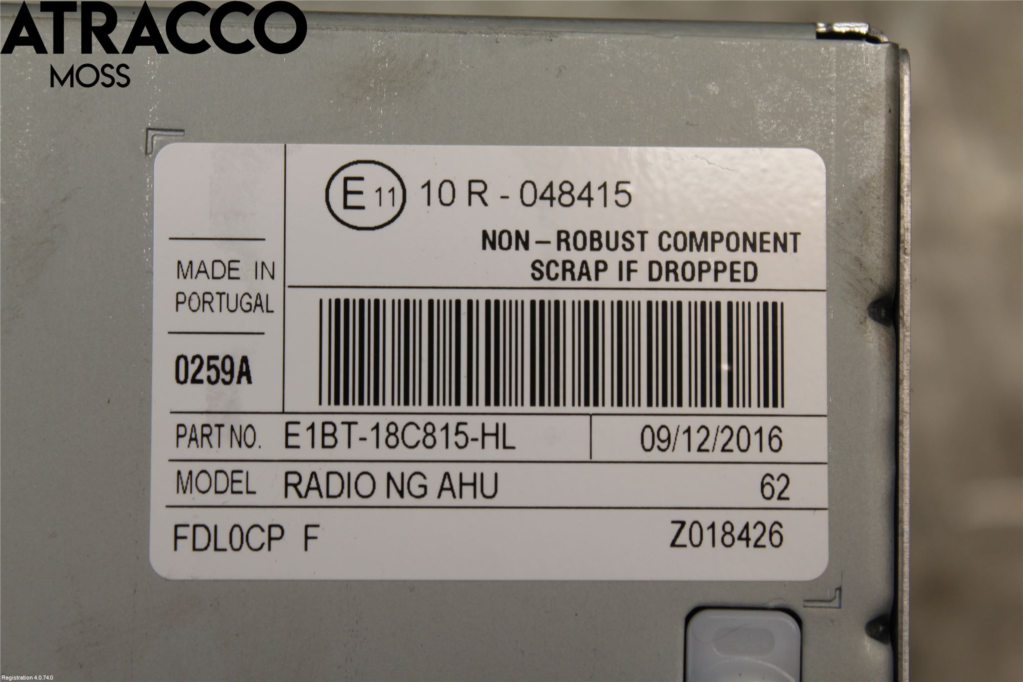 Ford FIESTA 13-17 Stereo Radio Med Cd