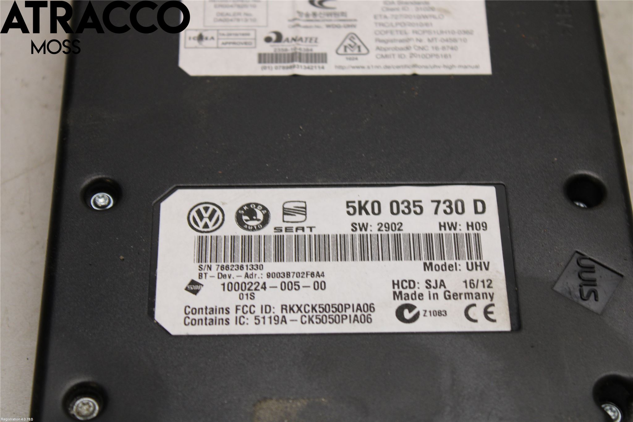 Volkswagen VW GOLF VI 09-13 Styreenhet Øvrig