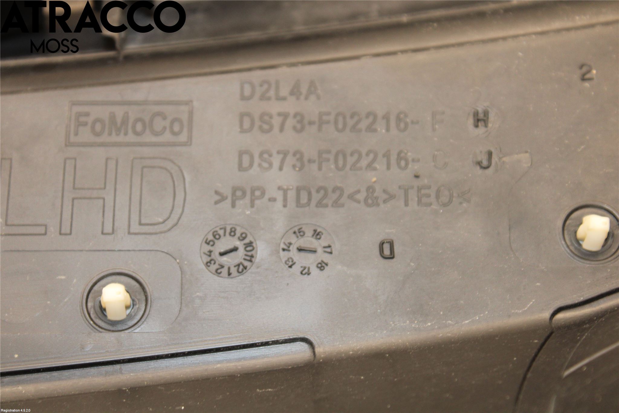 Ford MONDEO 15-22 Visker Deksel-Grill-Under Frr