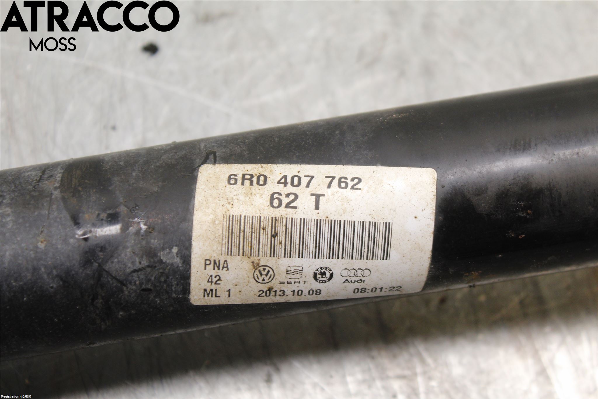 Volkswagen VW POLO 10-17 Drivaksel Foran Kompl Høyre