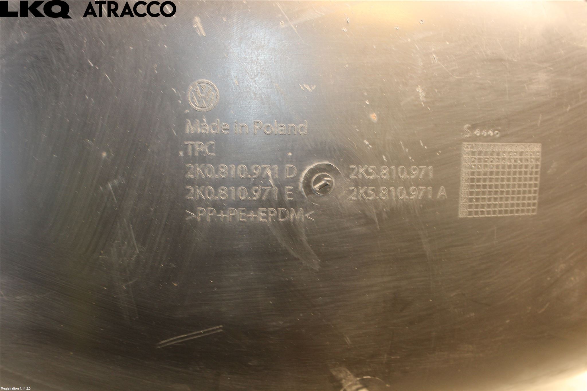 Volkswagen VW CADDY 11-15 Skjerm Indre