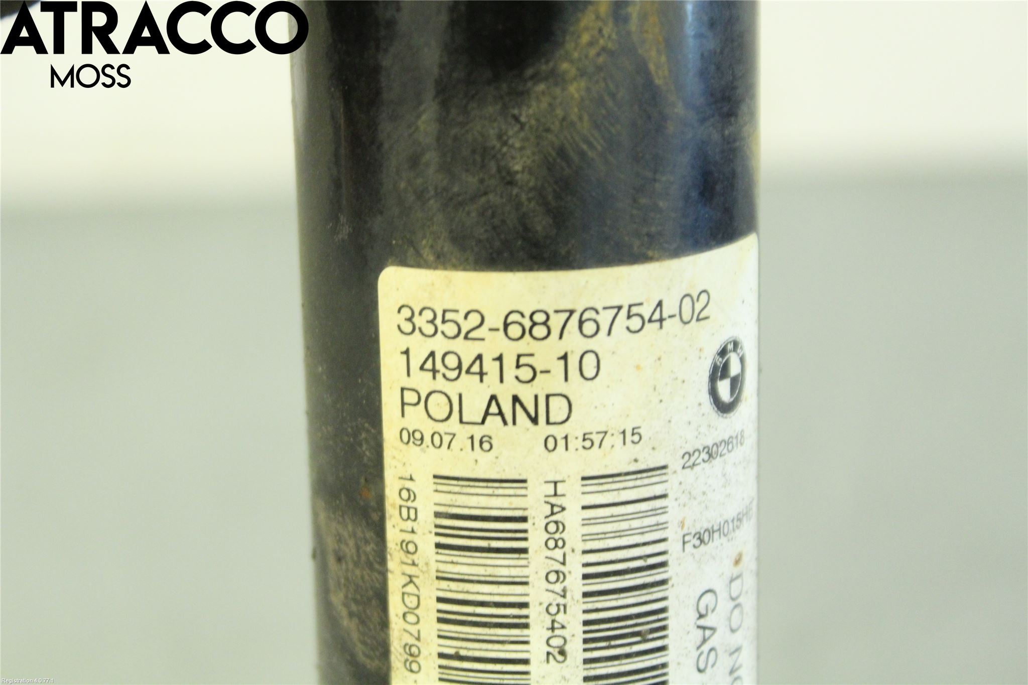 BMW 3 F30/F31/F80 12-19 Støtdemper Bak