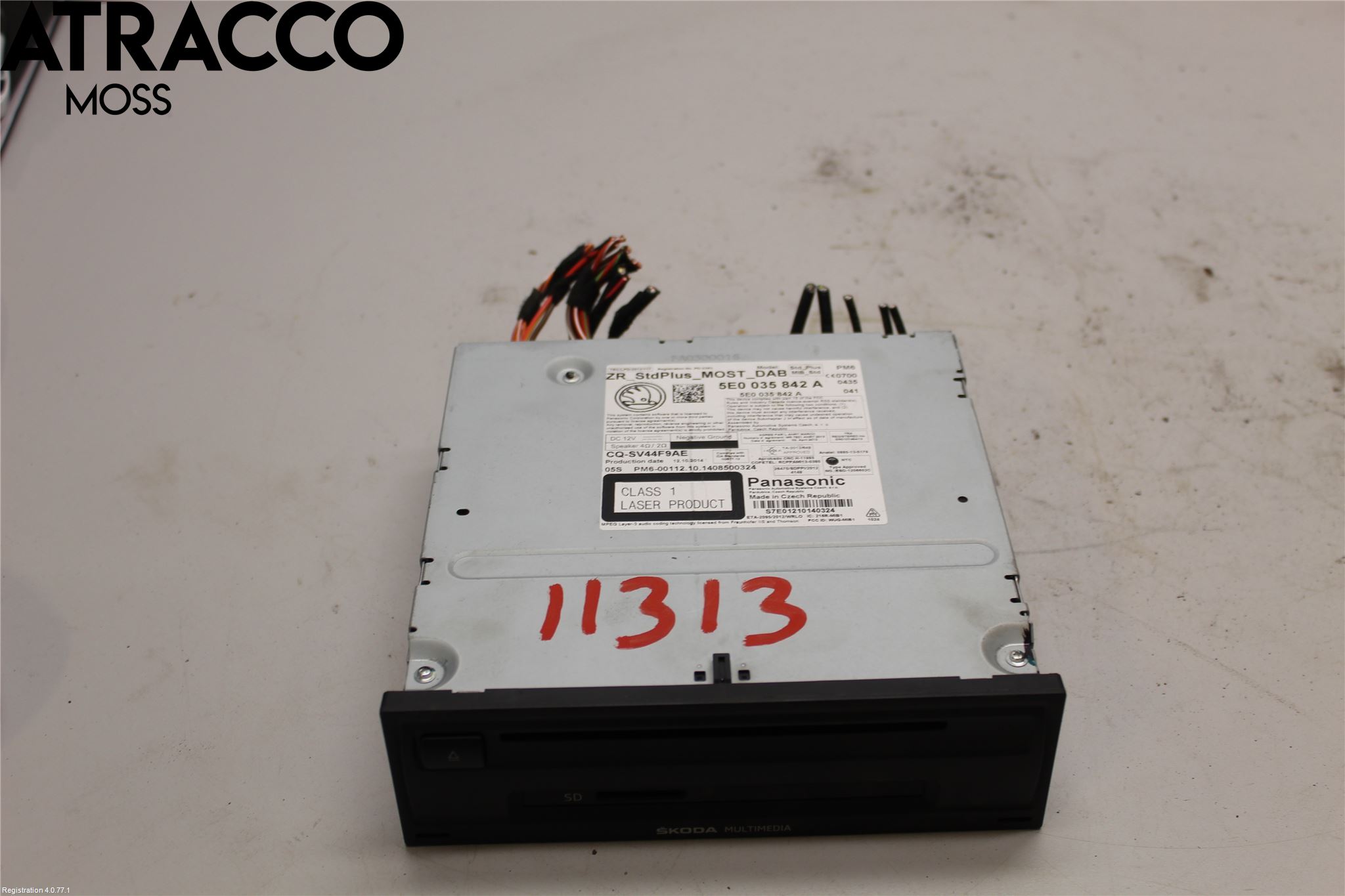 Skoda OCTAVIA (5E) 13-20 Stereo Radio Med Cd