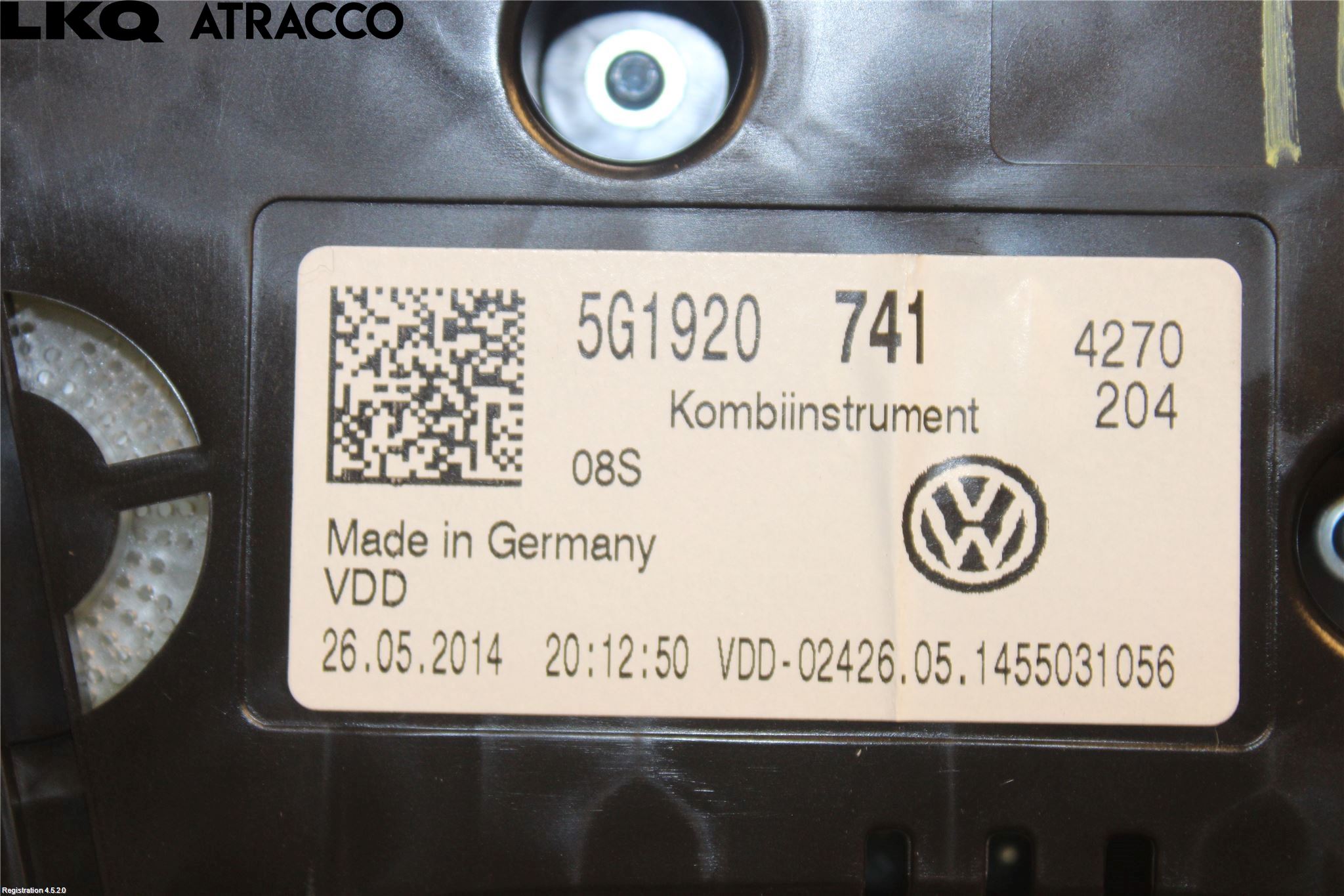 Volkswagen VW GOLF / E-GOLF VII 13-20 Instr Kombinert